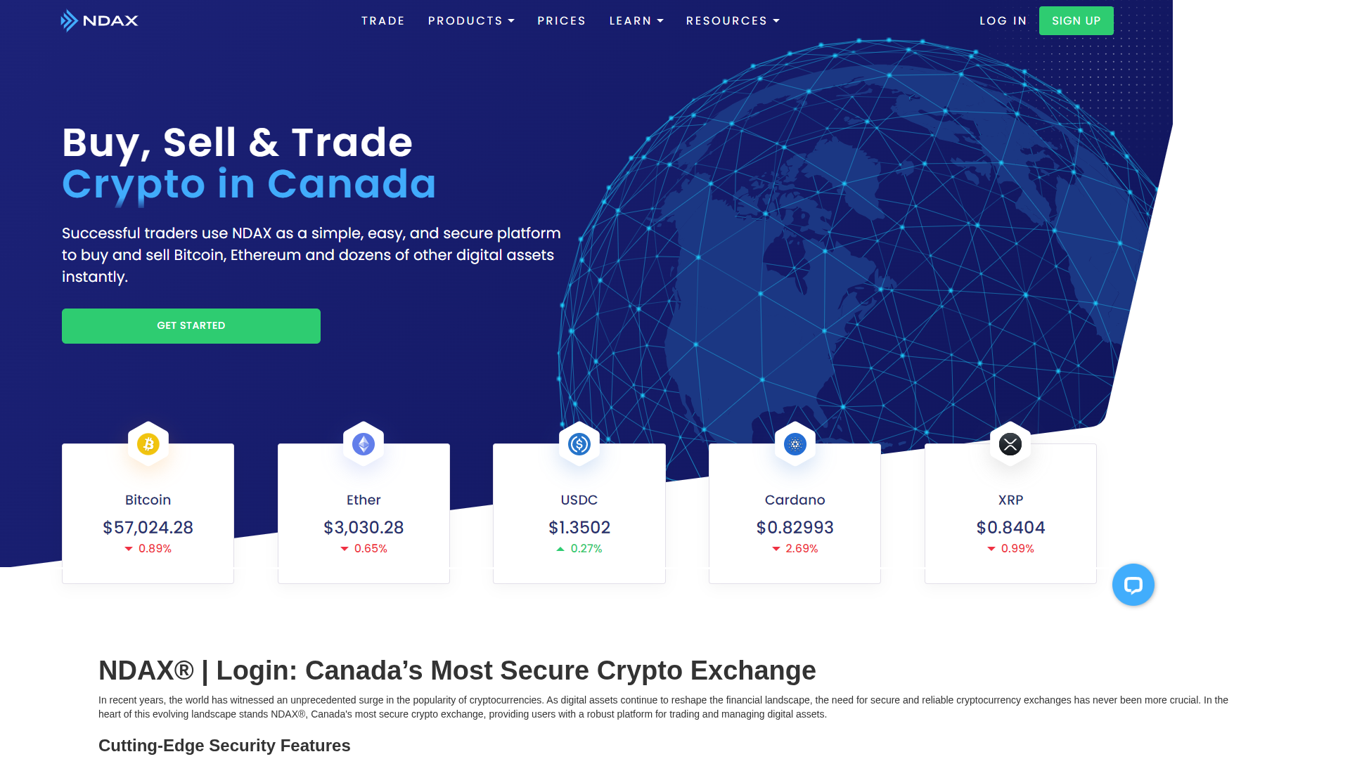 Screenshot of ndax-ca-log.webflow.io