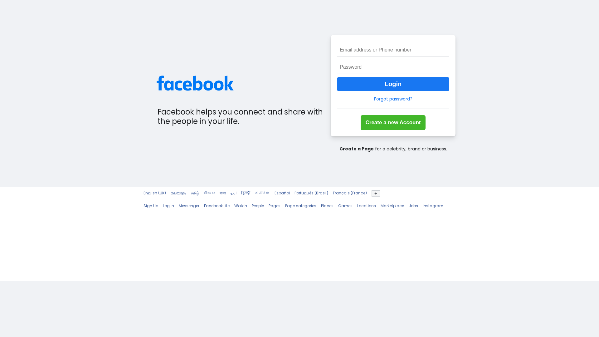 Screenshot of clone-facebook-login.vercel.app