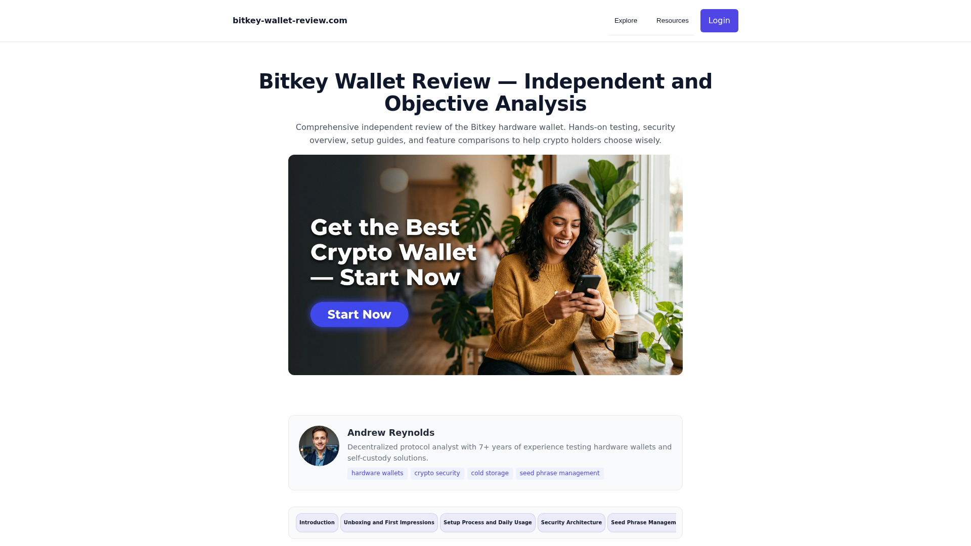 Screenshot of bitkey-wallet-review.com