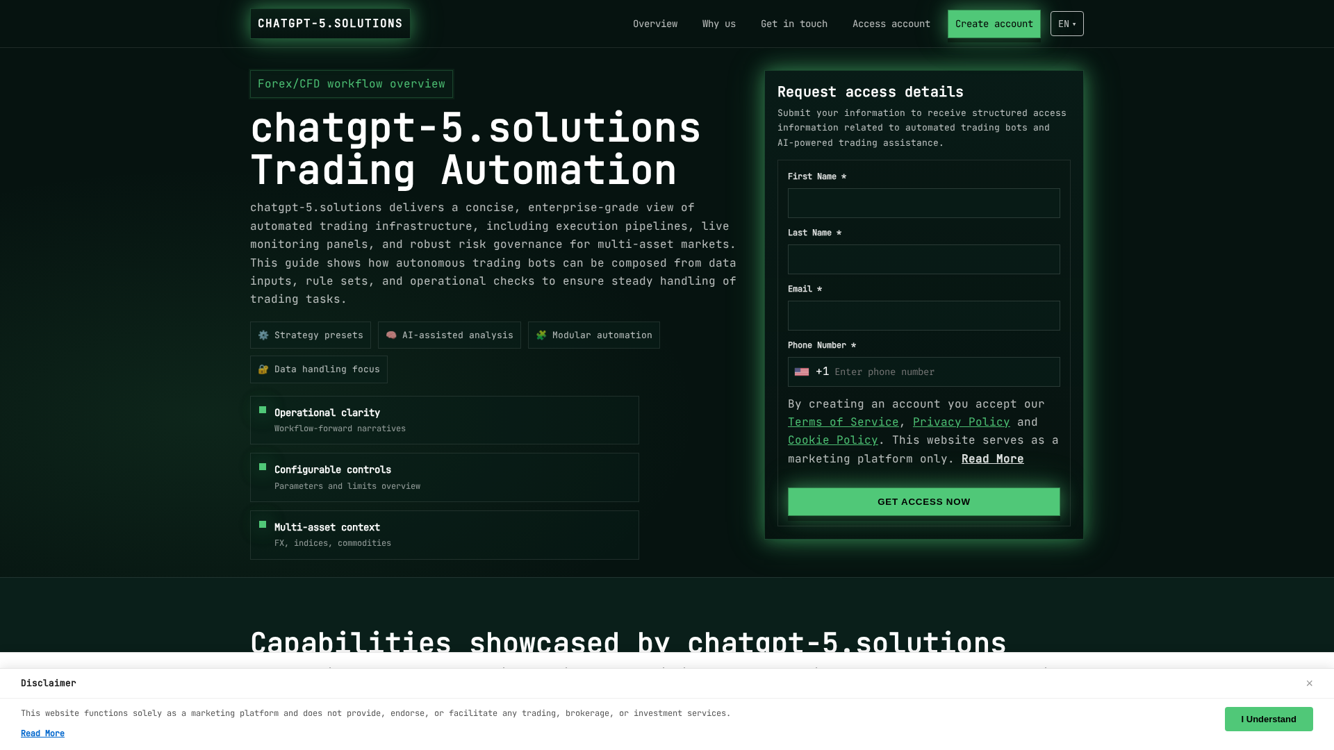 Screenshot of chatgpt-5.solutions
