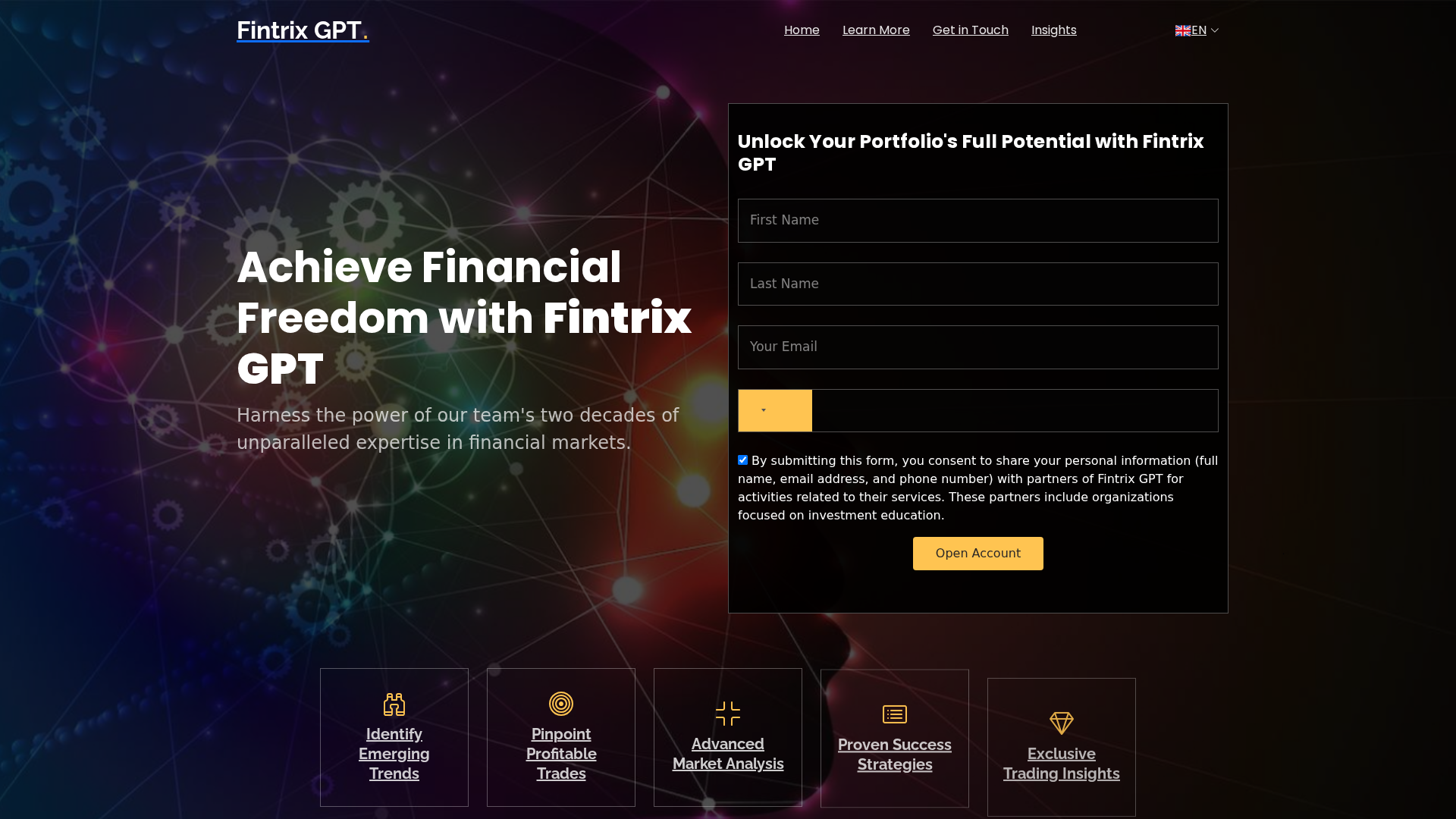 Screenshot of fintrixgpt.de