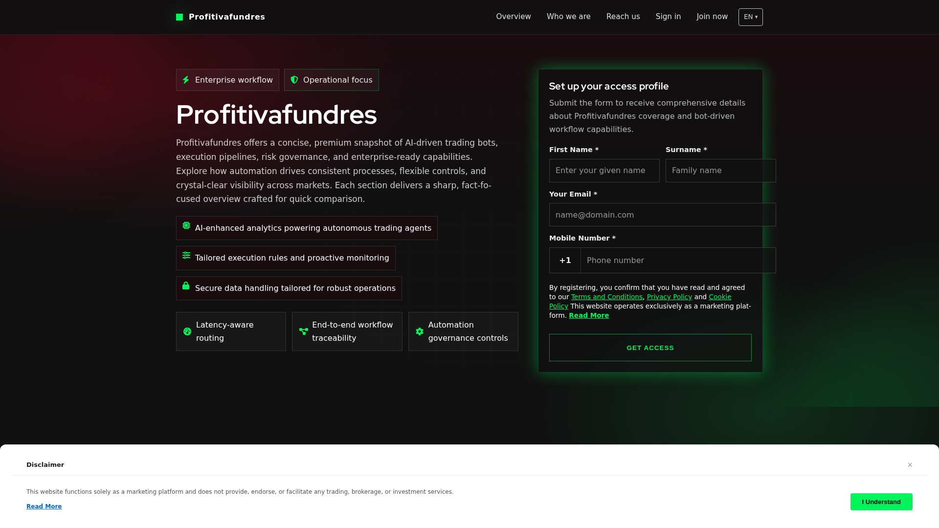 Screenshot of profitivafundres.click