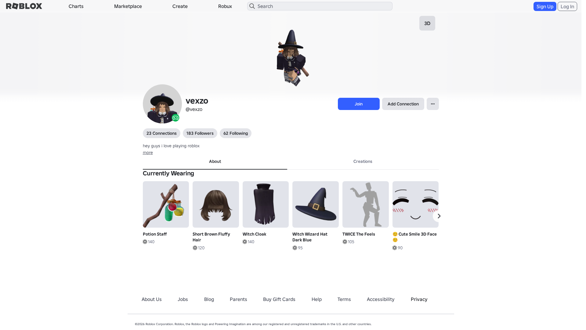 Screenshot of www.roblox.com.ml