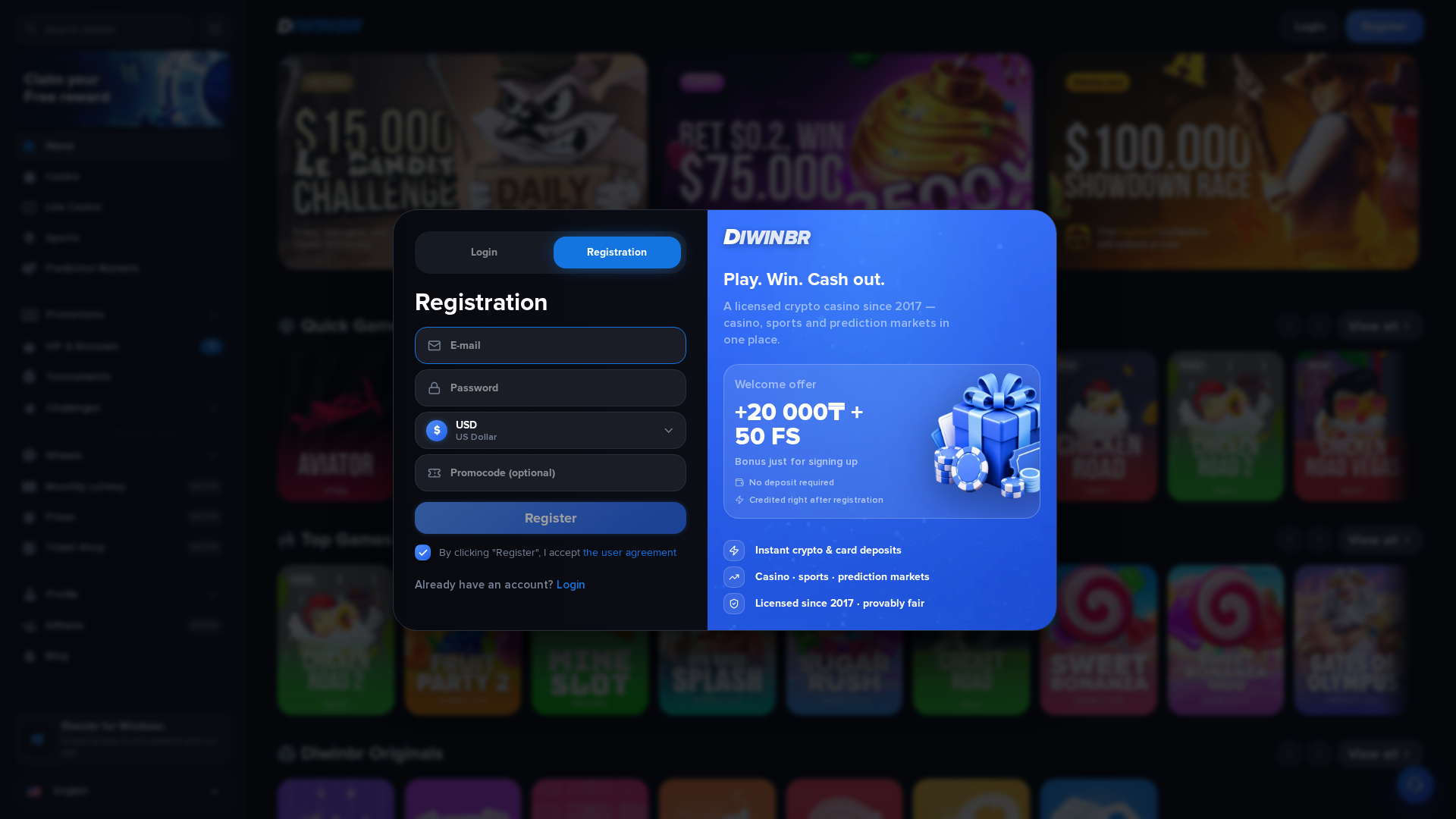 Screenshot of diwinbr.top