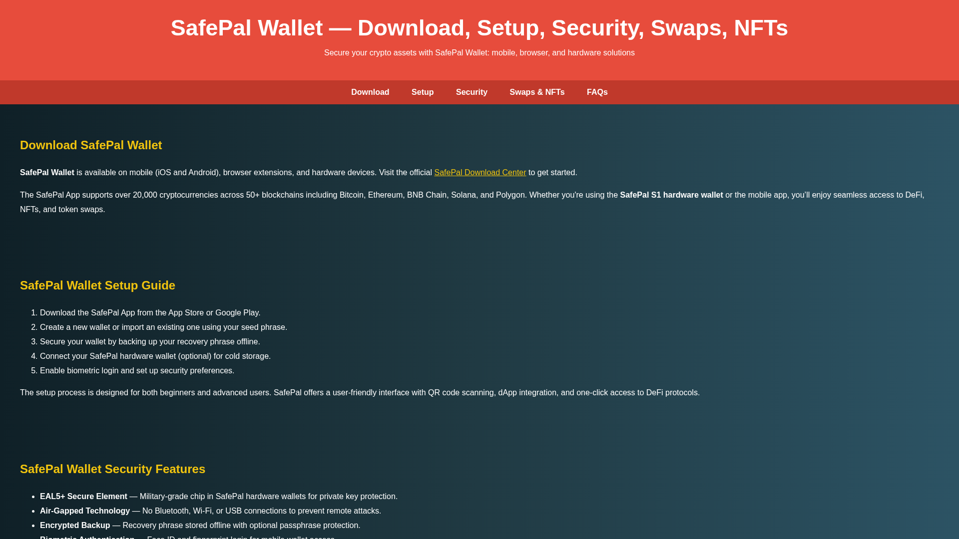 Screenshot of safepal-wallet-en.pages.dev