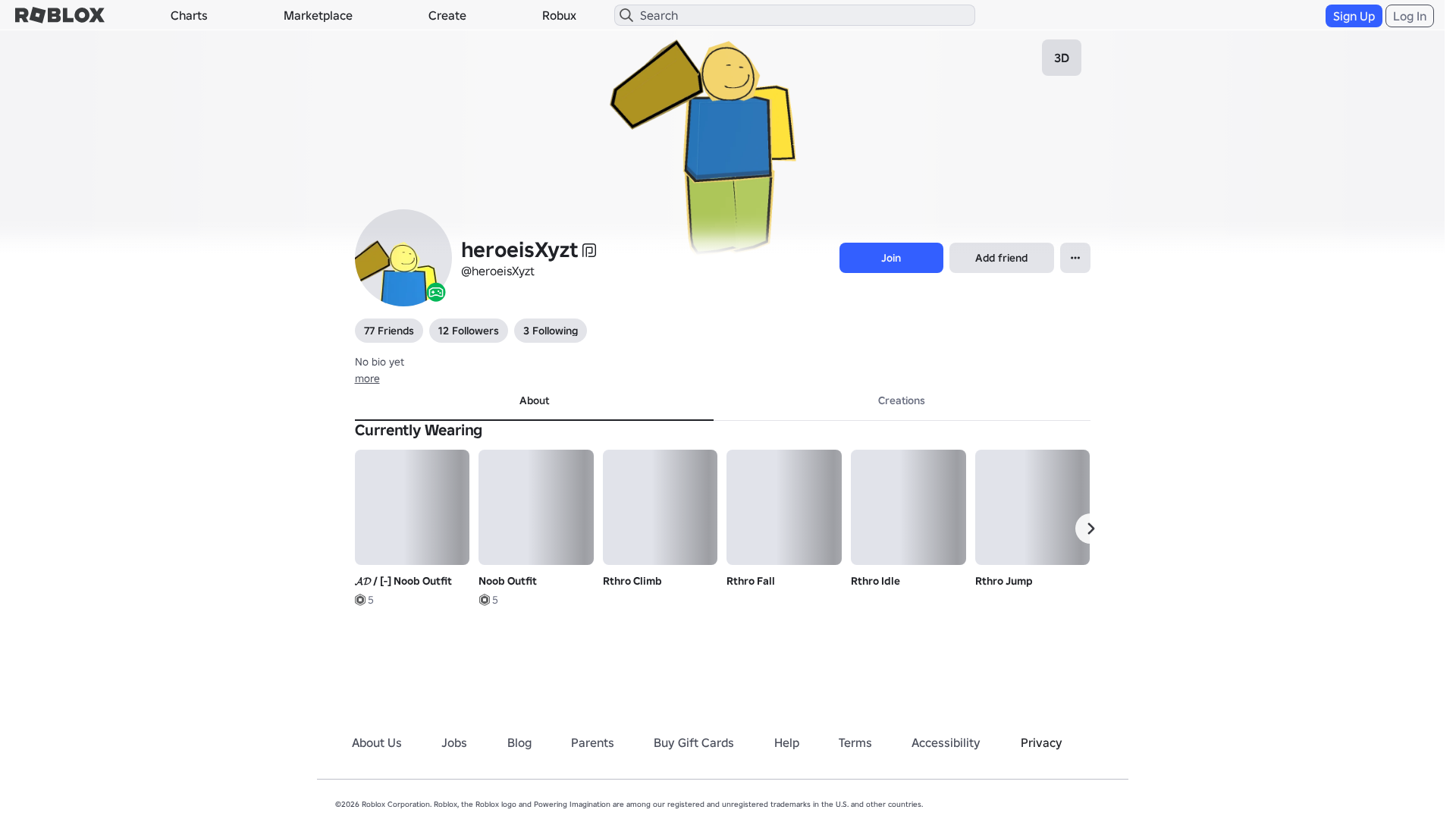 Screenshot of www.roblox.com.am