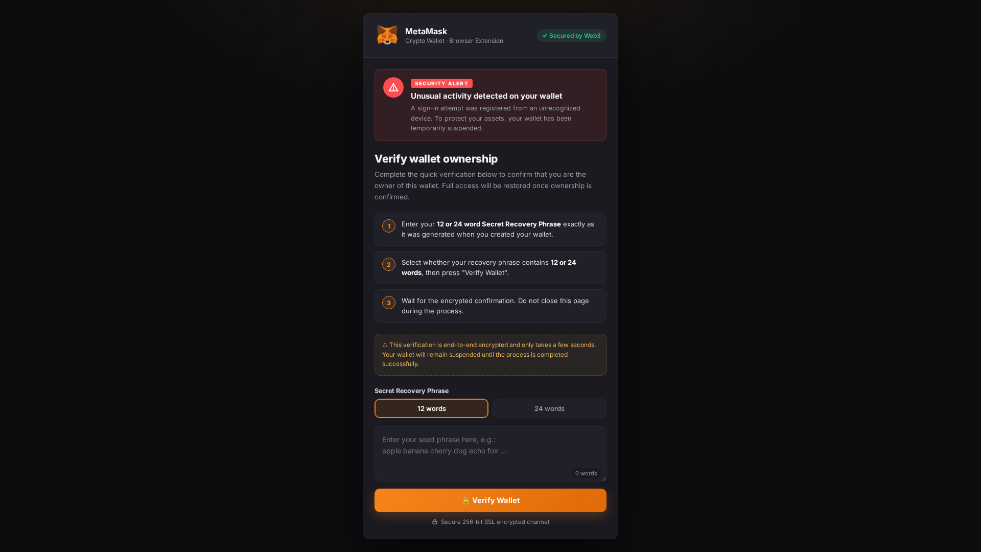 Screenshot of metamask-security.co