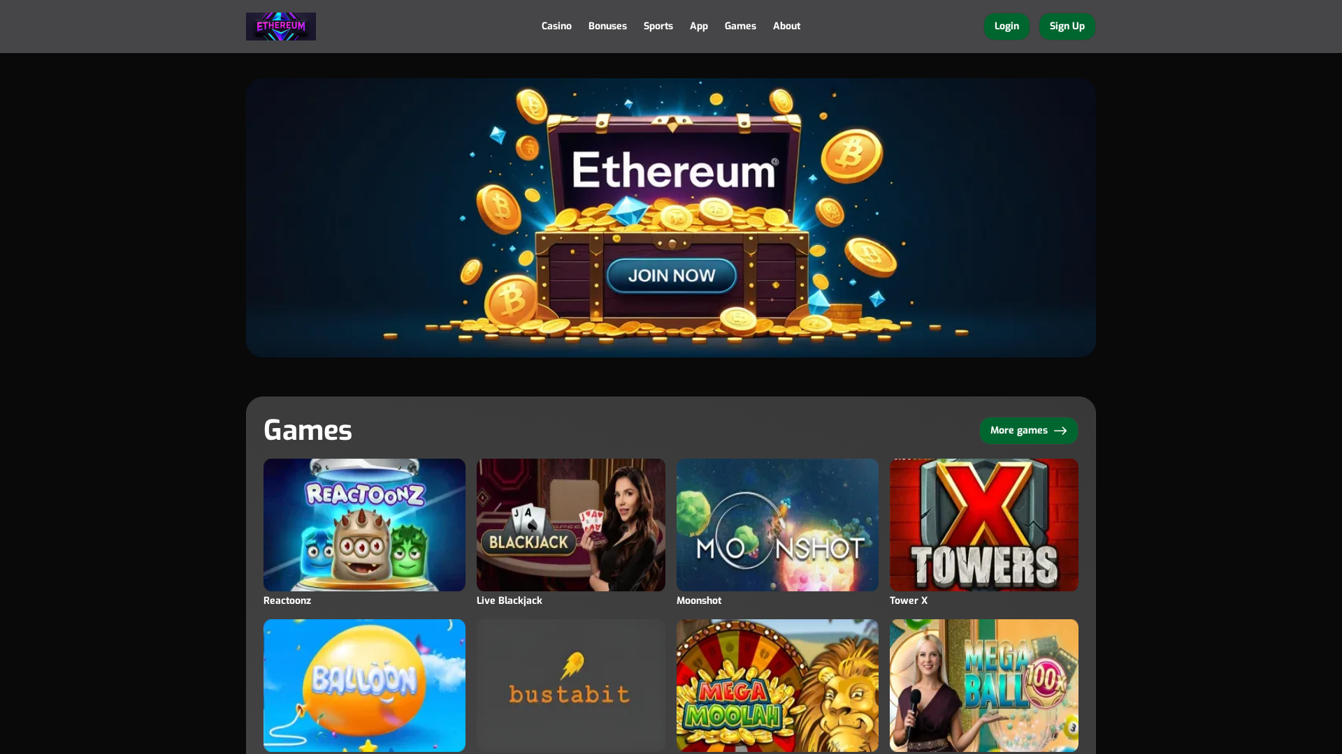 Screenshot of ethereum-casino-official-au.com