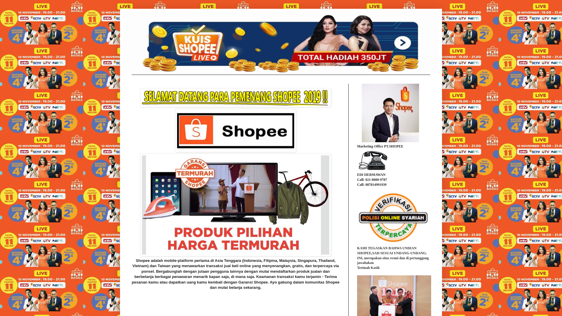 Screenshot of shopee2939.blogspot.com