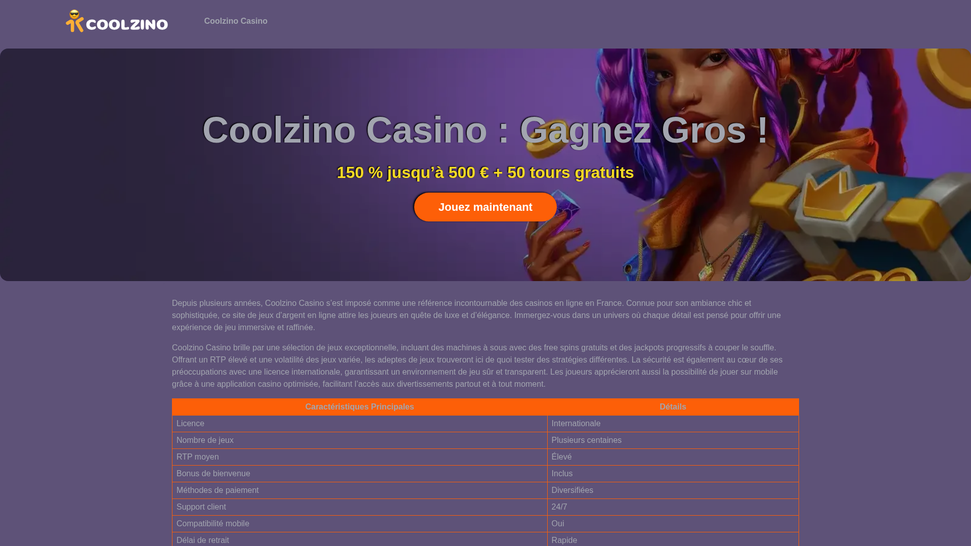 Screenshot of coolzino-casino2.com