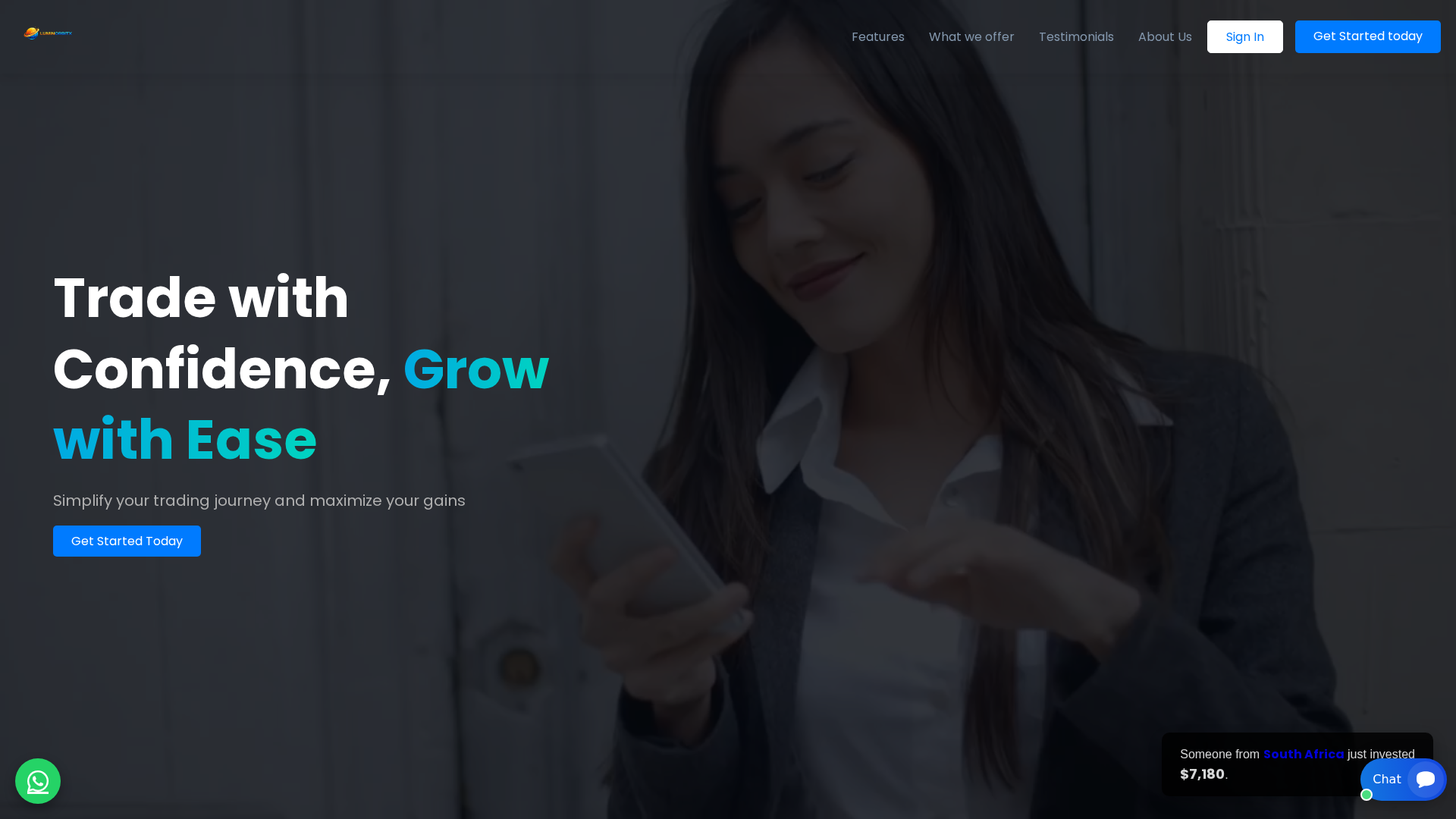 Screenshot of luminorbitx.com