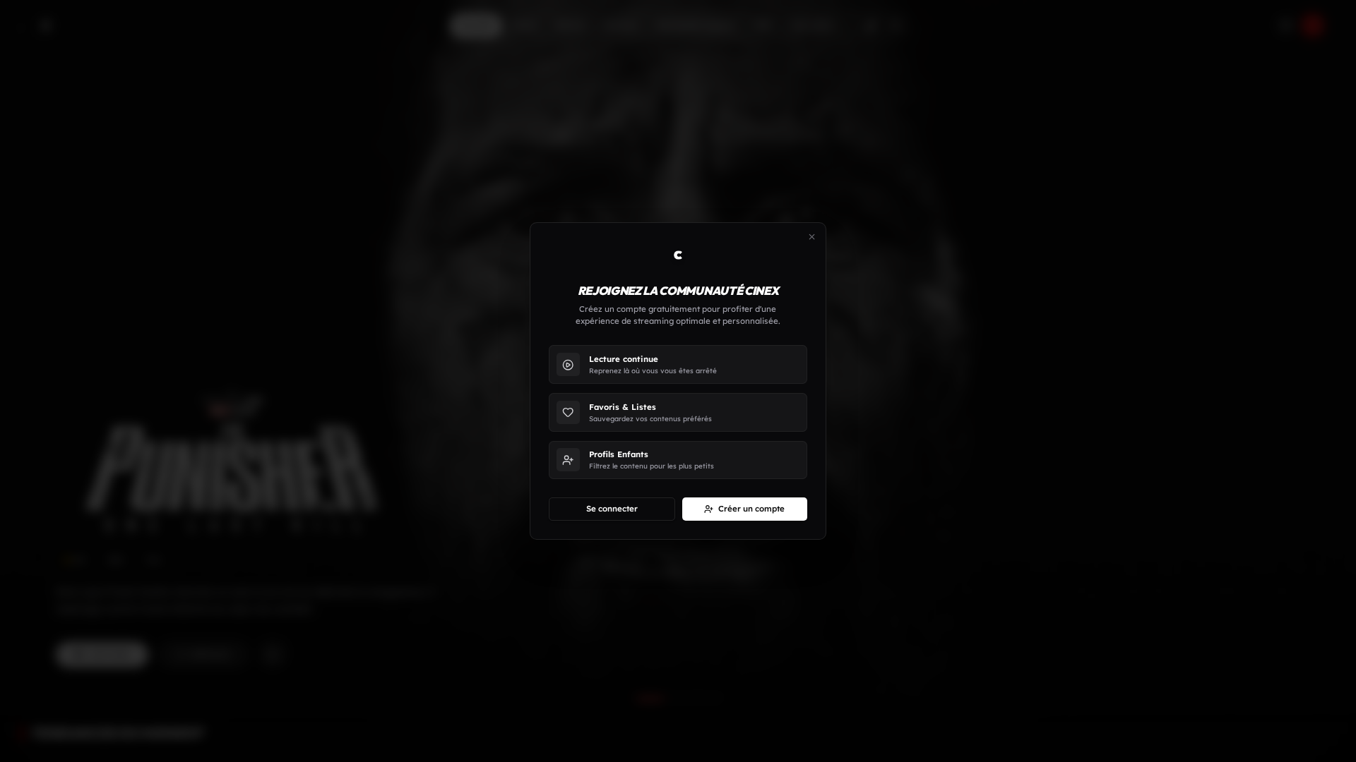 Screenshot of cinex.buzz