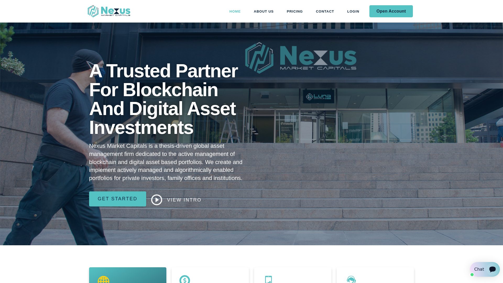 Screenshot of nexusmarketcapitals.com