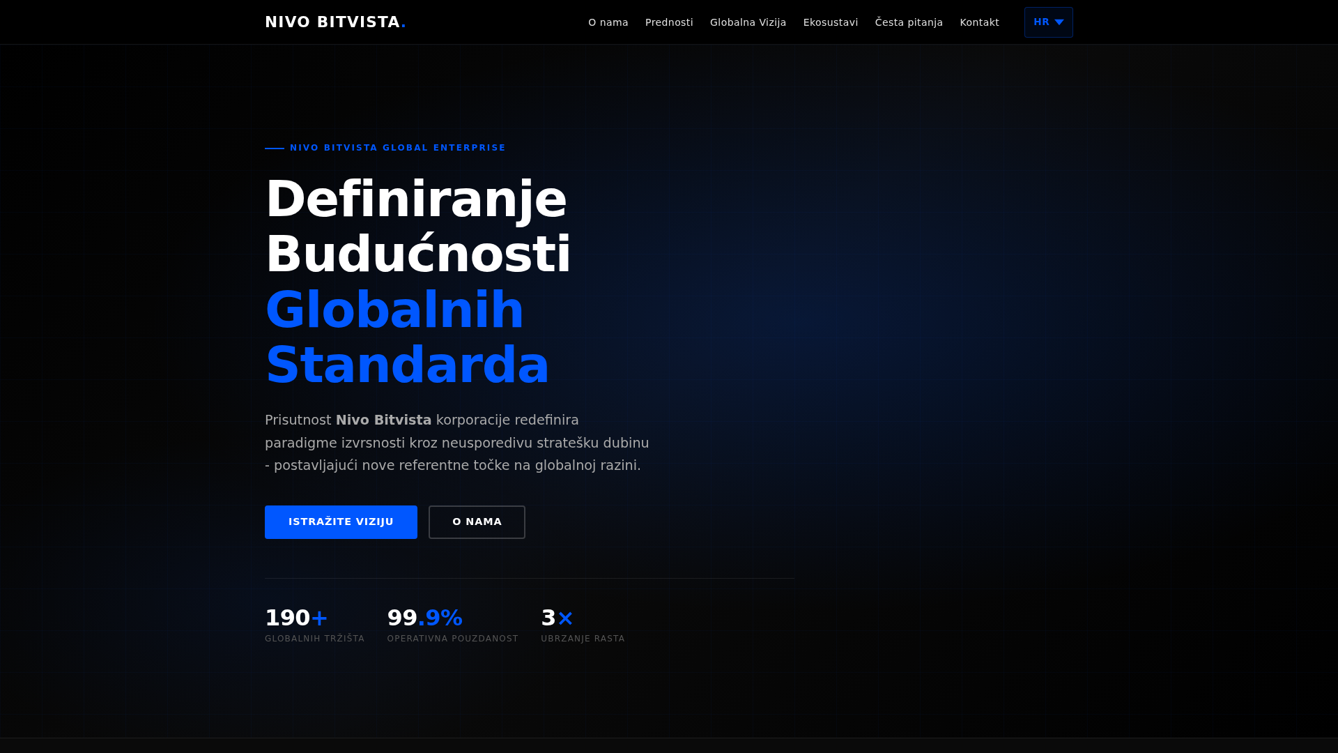 Screenshot of nivobitvistatrade.com