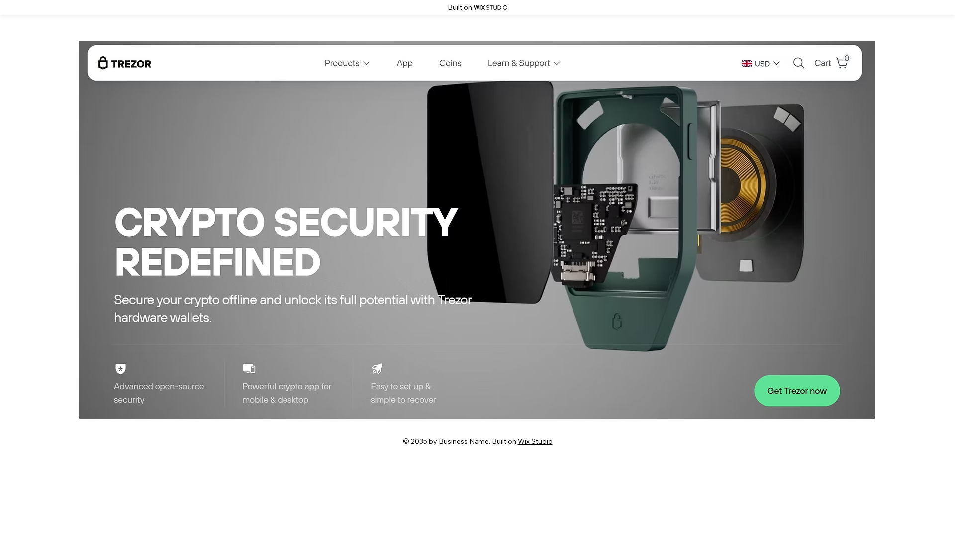 Screenshot of strt-trezrcdn.wixstudio.com