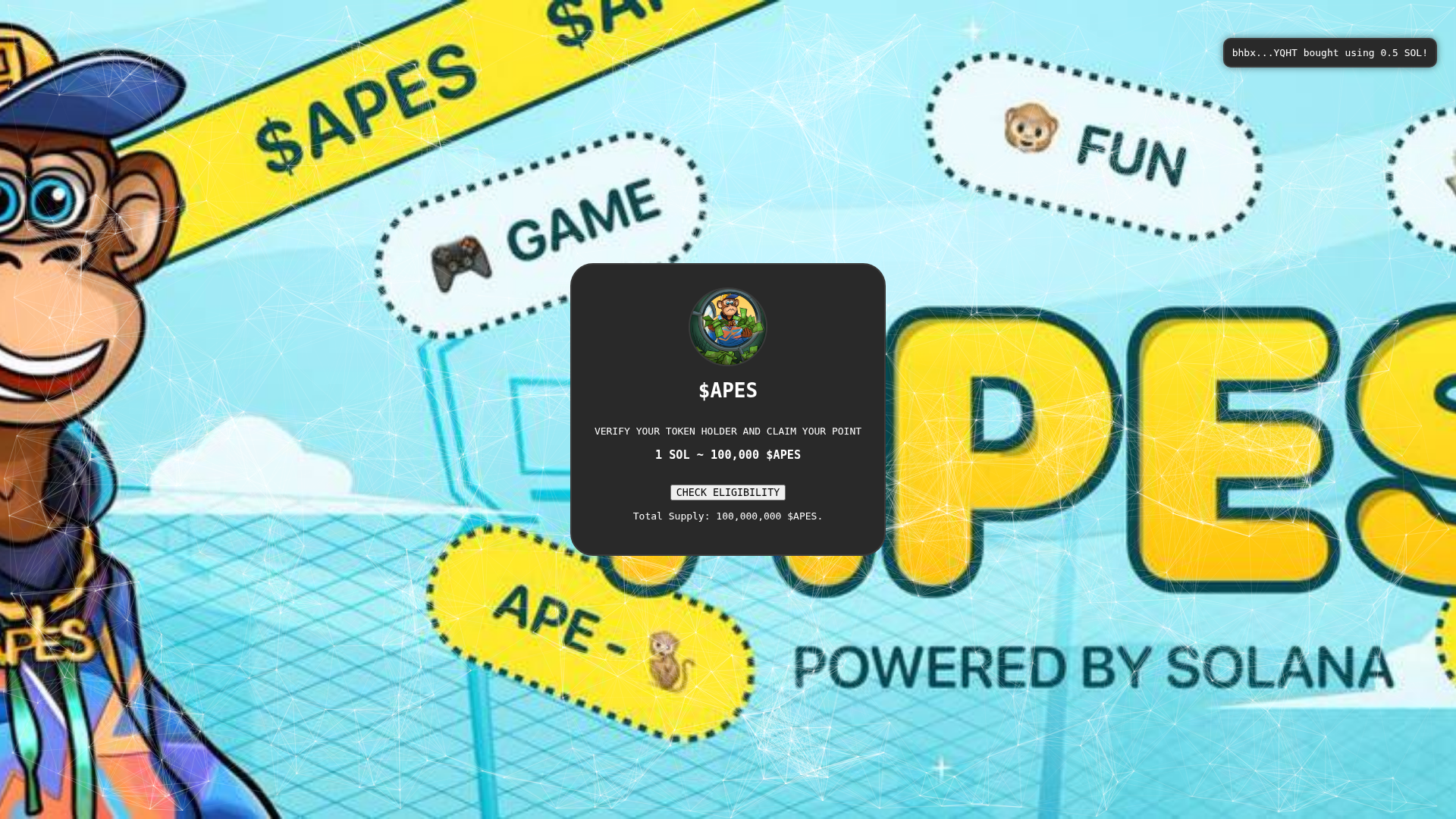 Screenshot of apes-verification.pages.dev