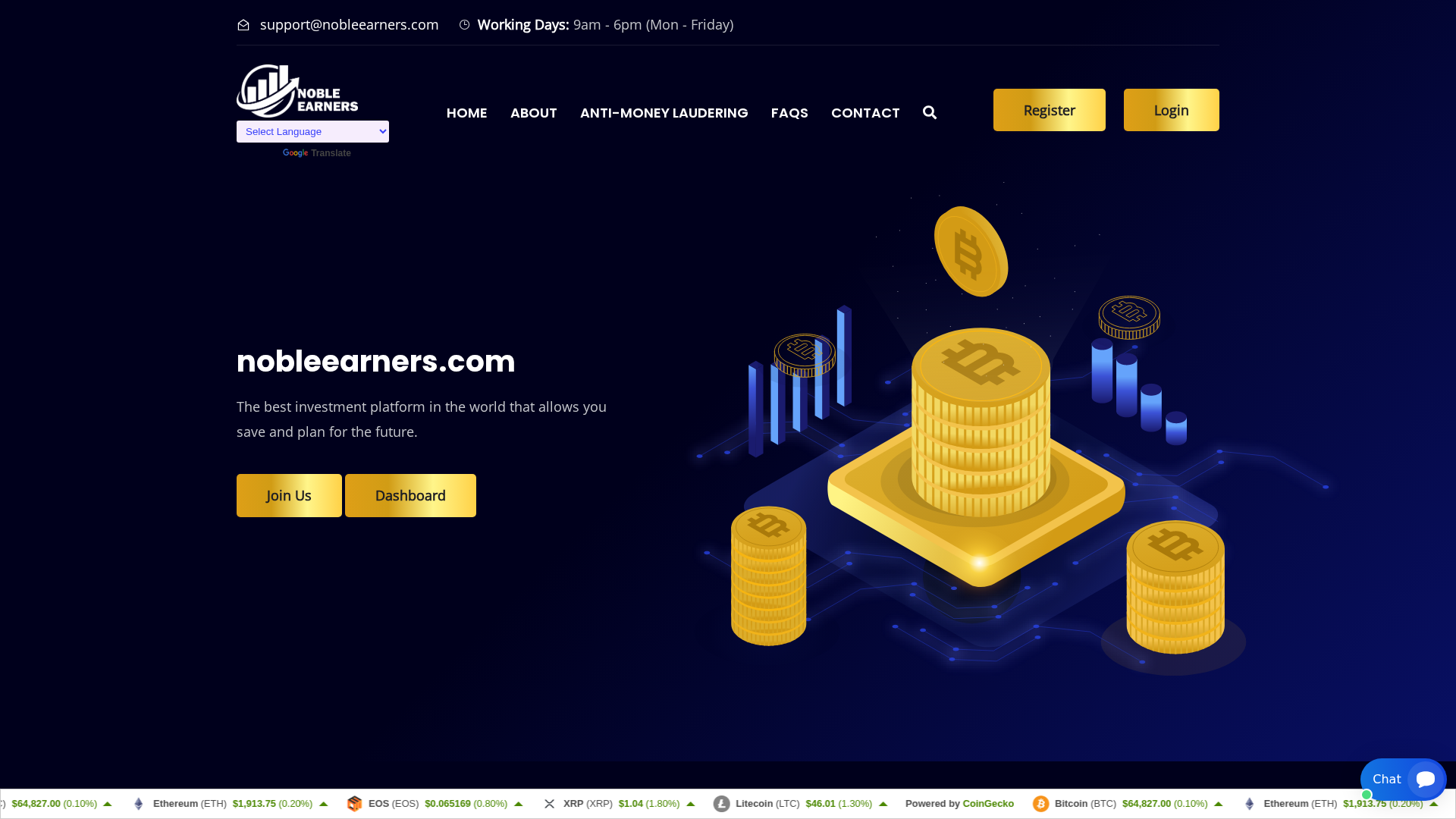Screenshot of nobleearners.com