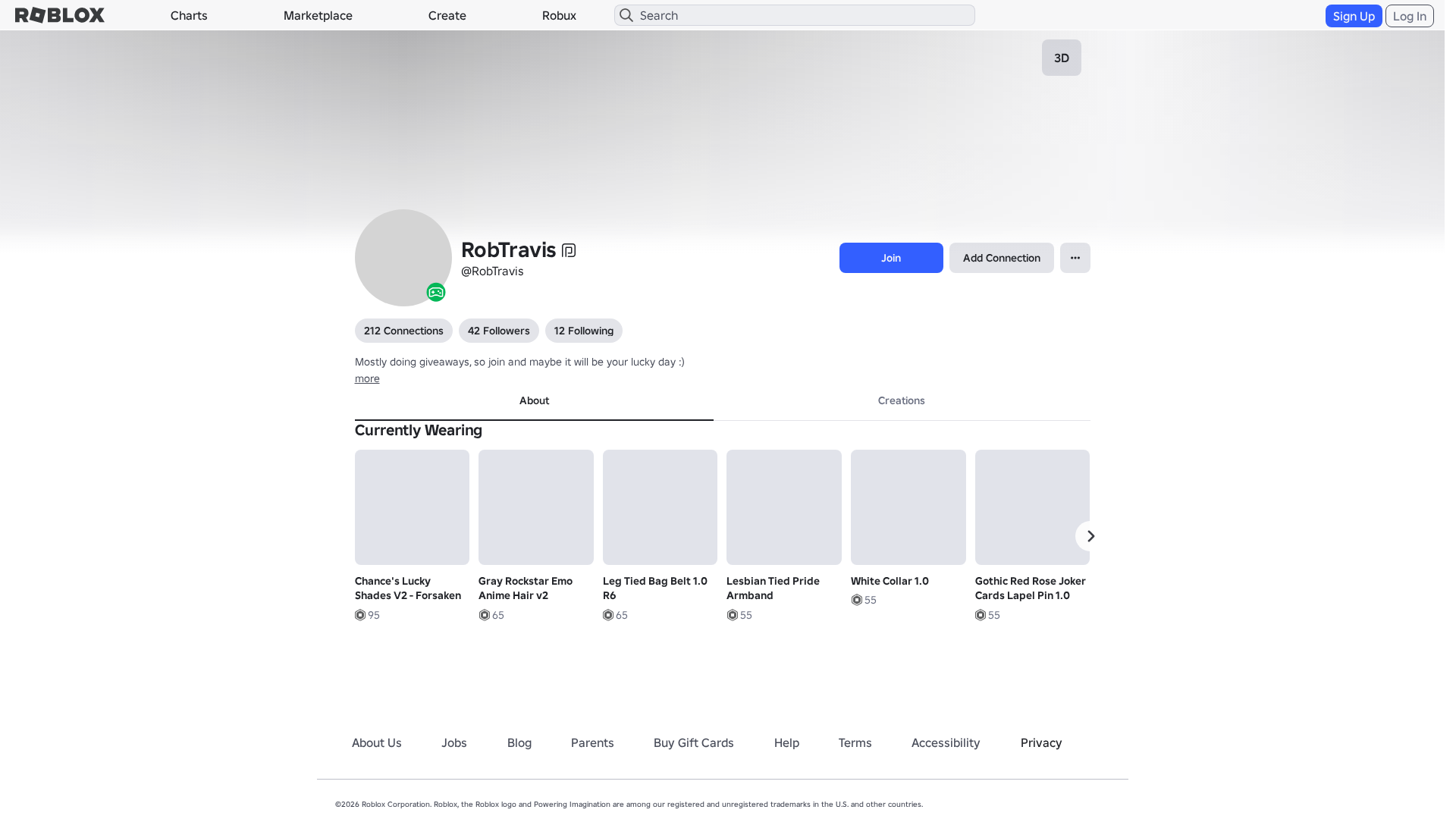 Screenshot of www.roblox.com.ml