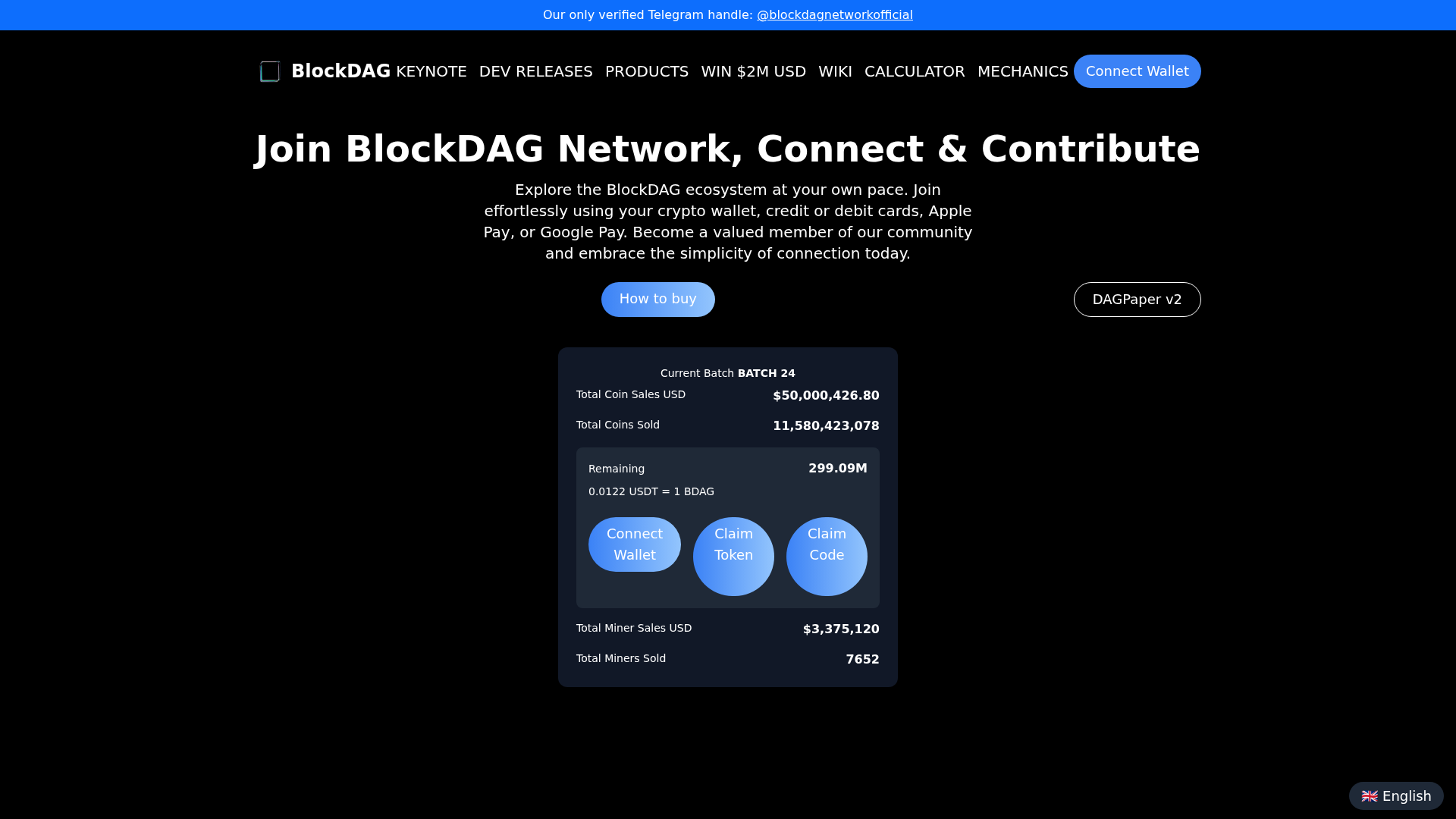 Screenshot of blockdagairdrop.pages.dev
