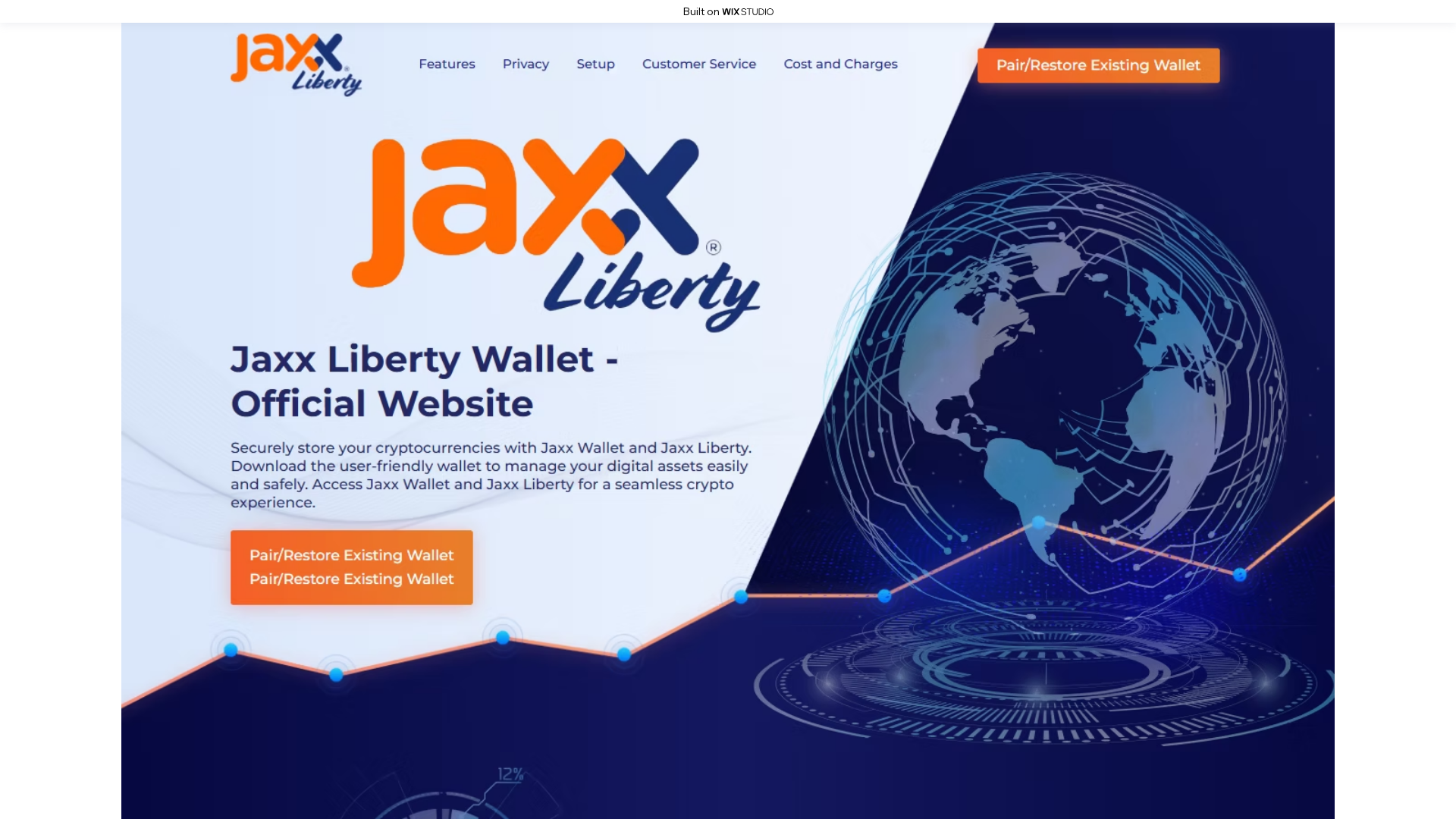 Screenshot of jaxxliberty.wixstudio.com