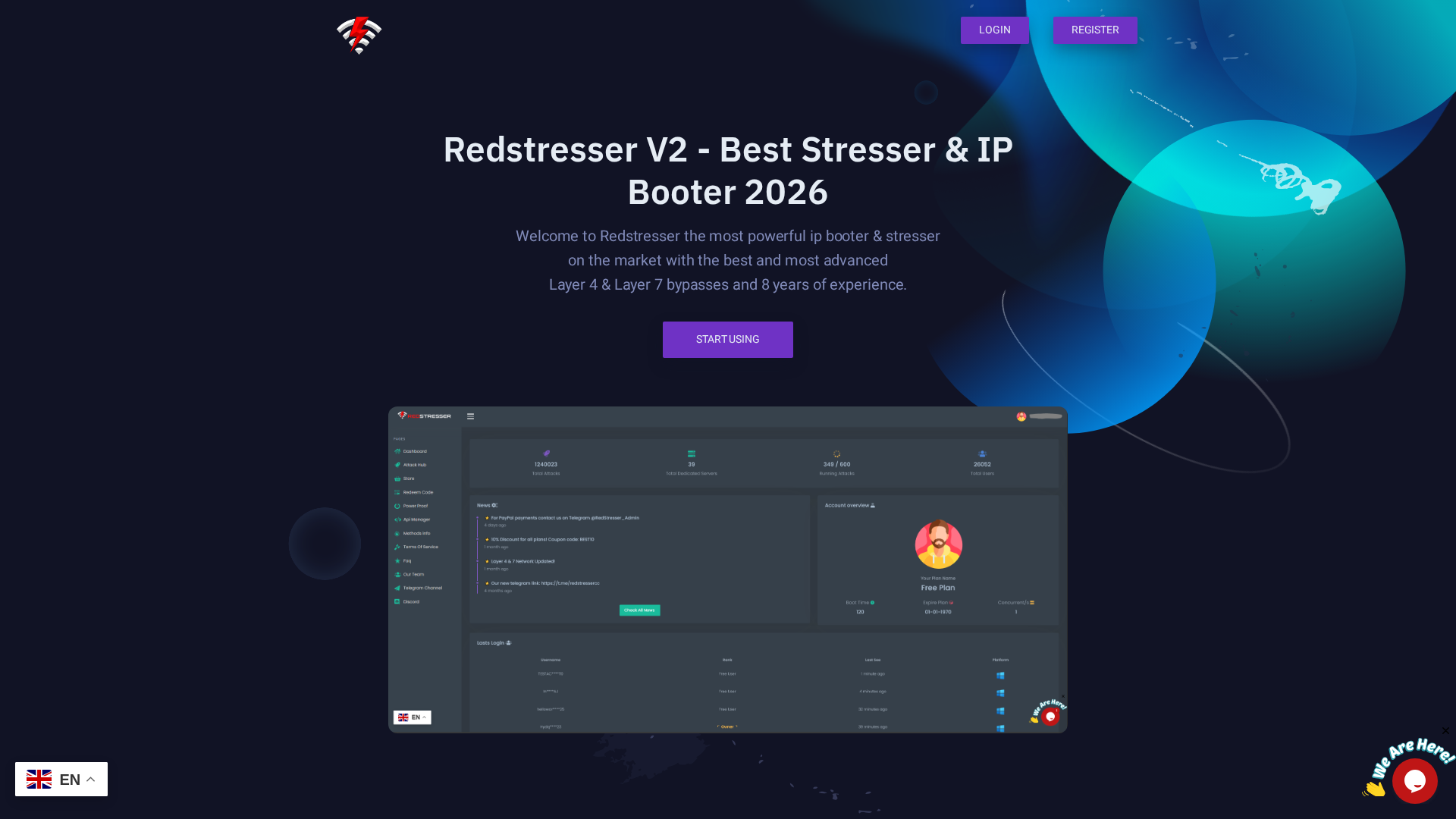 Screenshot of redstresser.net