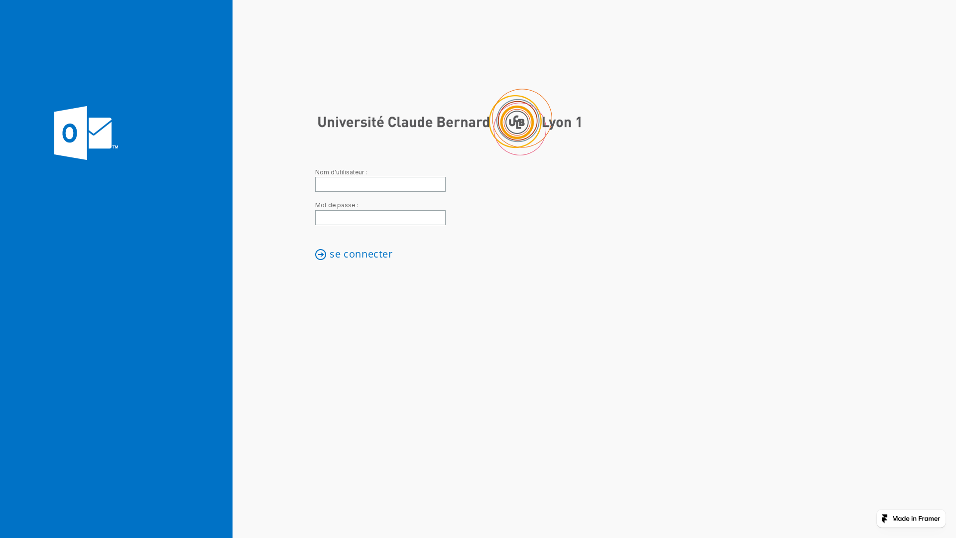 Screenshot of cas-univ-lyon1.framer.website