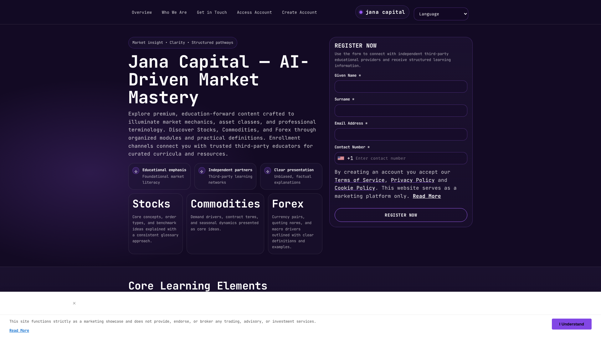 Screenshot of janacapital.pro