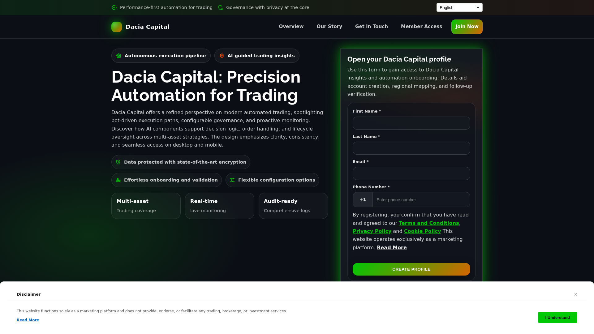 Screenshot of daciacapital.digital