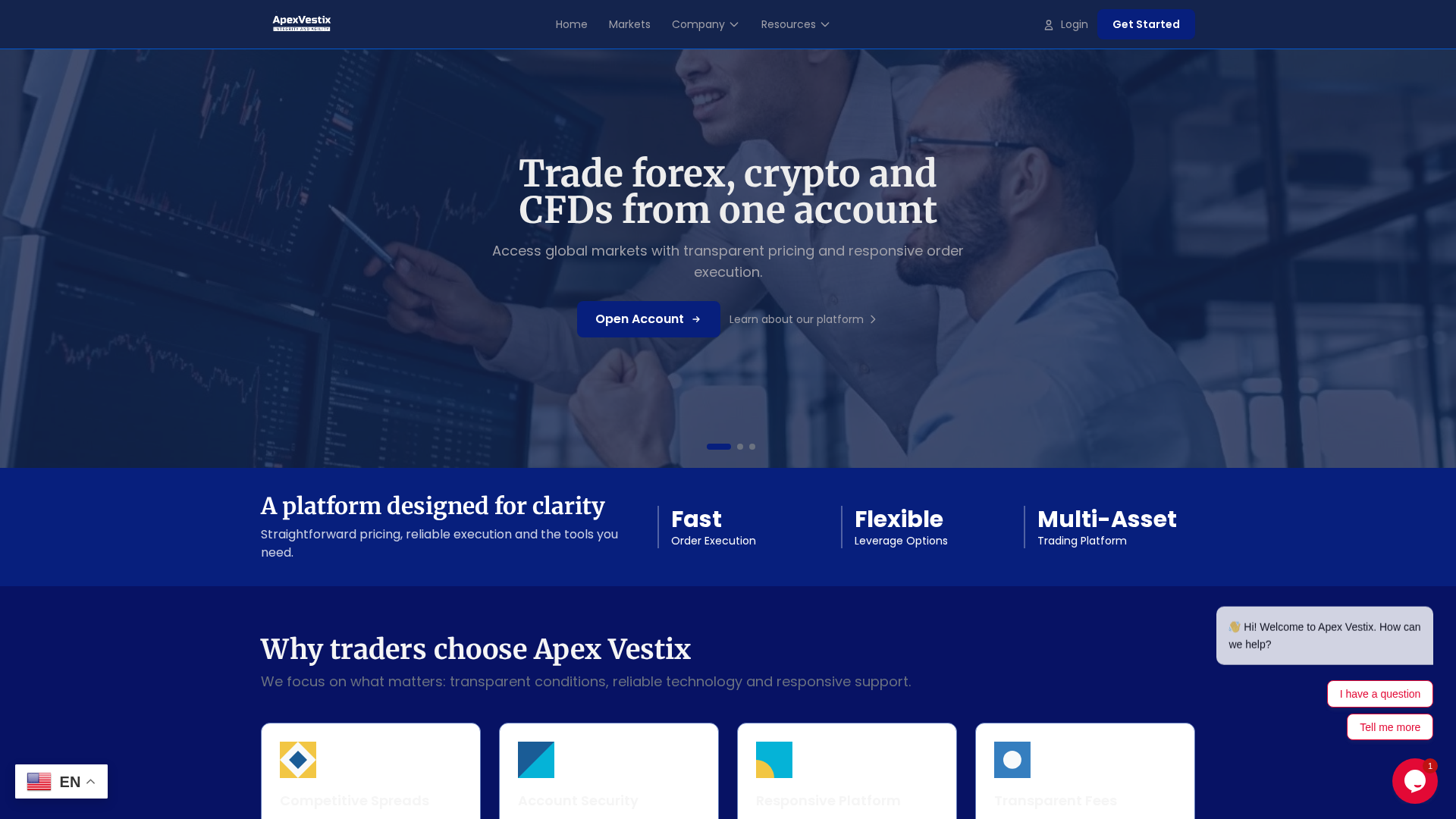 Screenshot of apexvestix.com