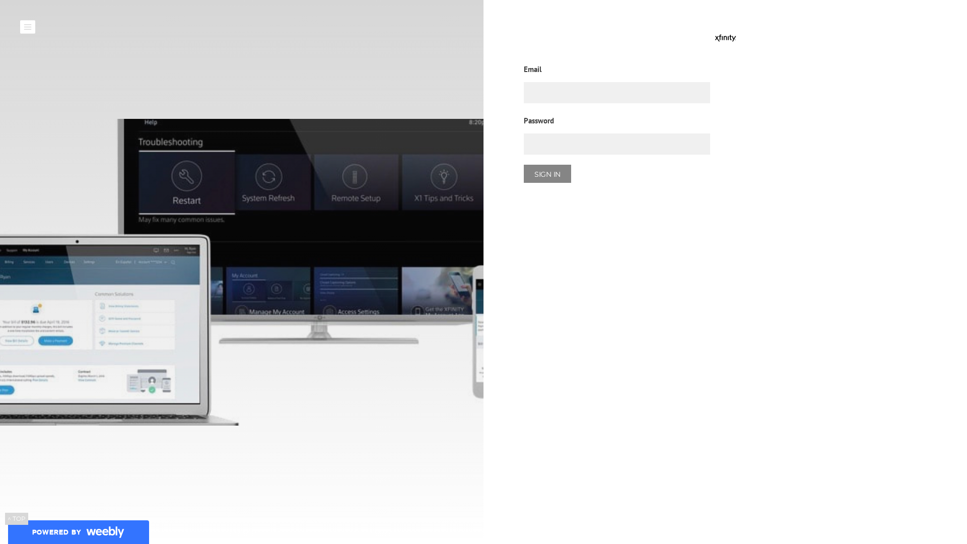 Screenshot of upgradexfinity.weebly.com