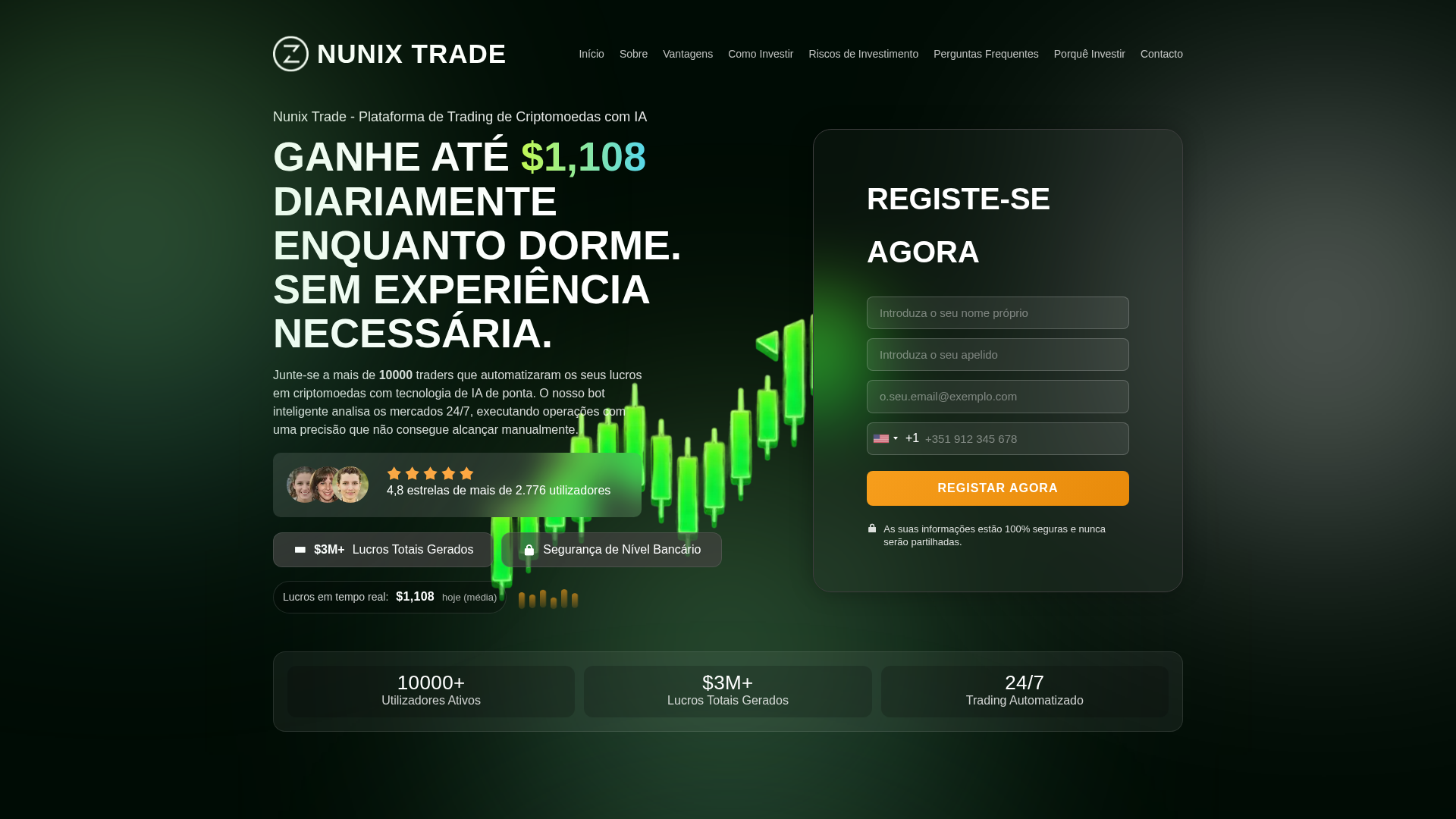 Screenshot of nunixtrade.net