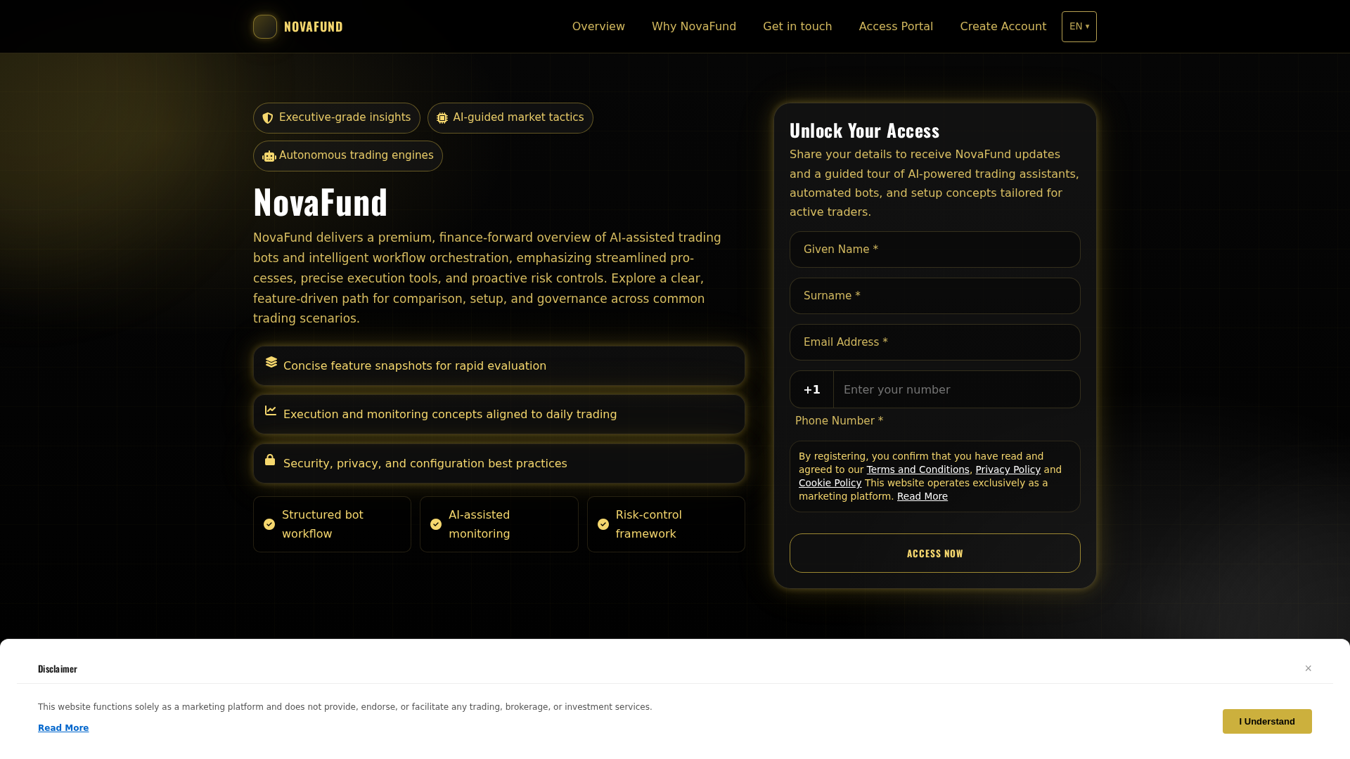 Screenshot of novafund-app.xyz