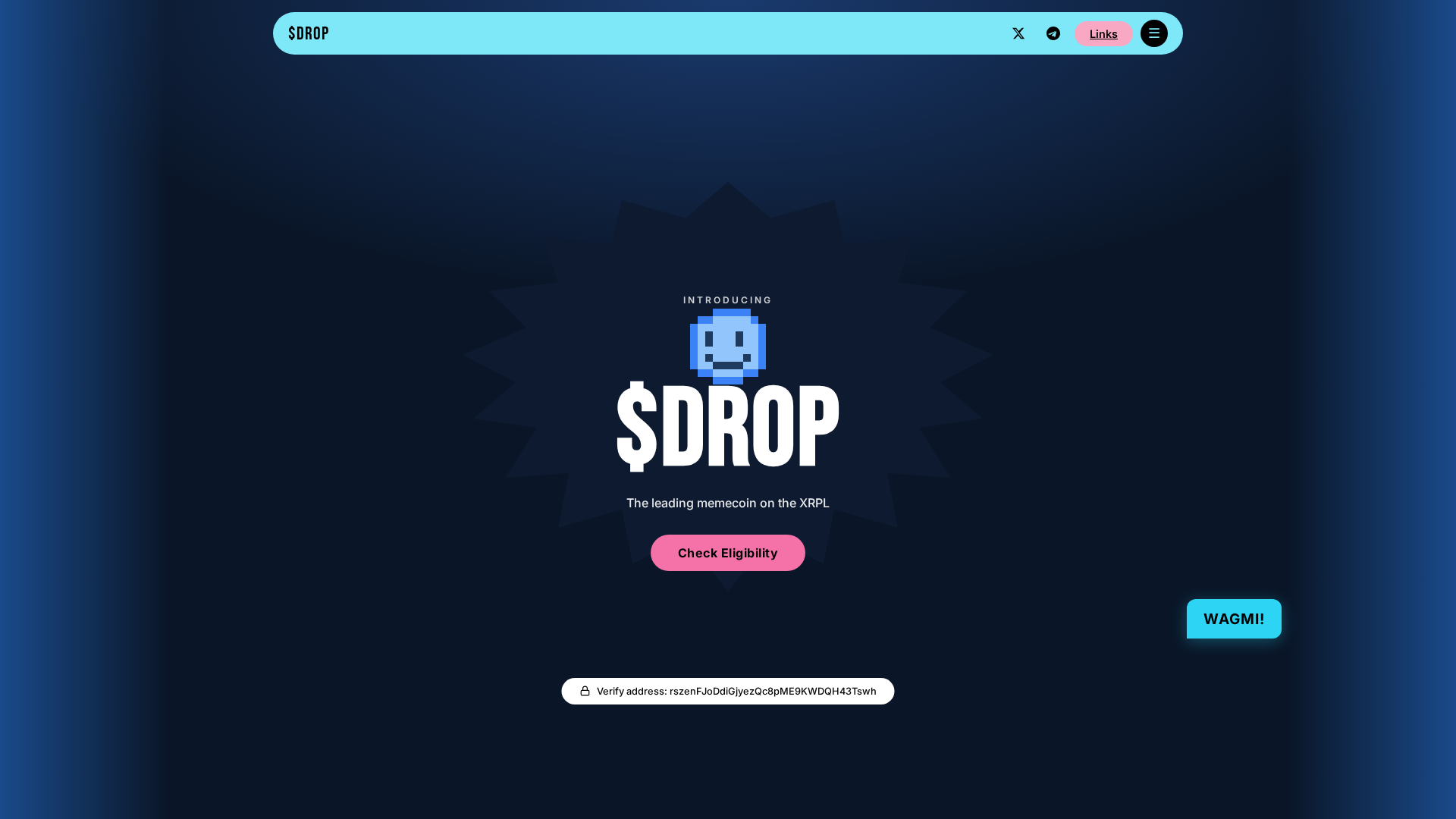 Screenshot of drop-xrpl.net