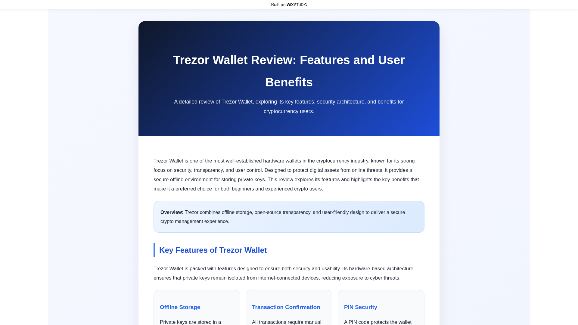 Screenshot of homepage-trezxr-us.wixstudio.com