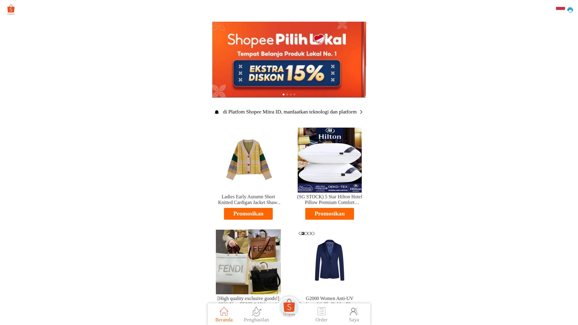 Screenshot of shopeesellerjob.com