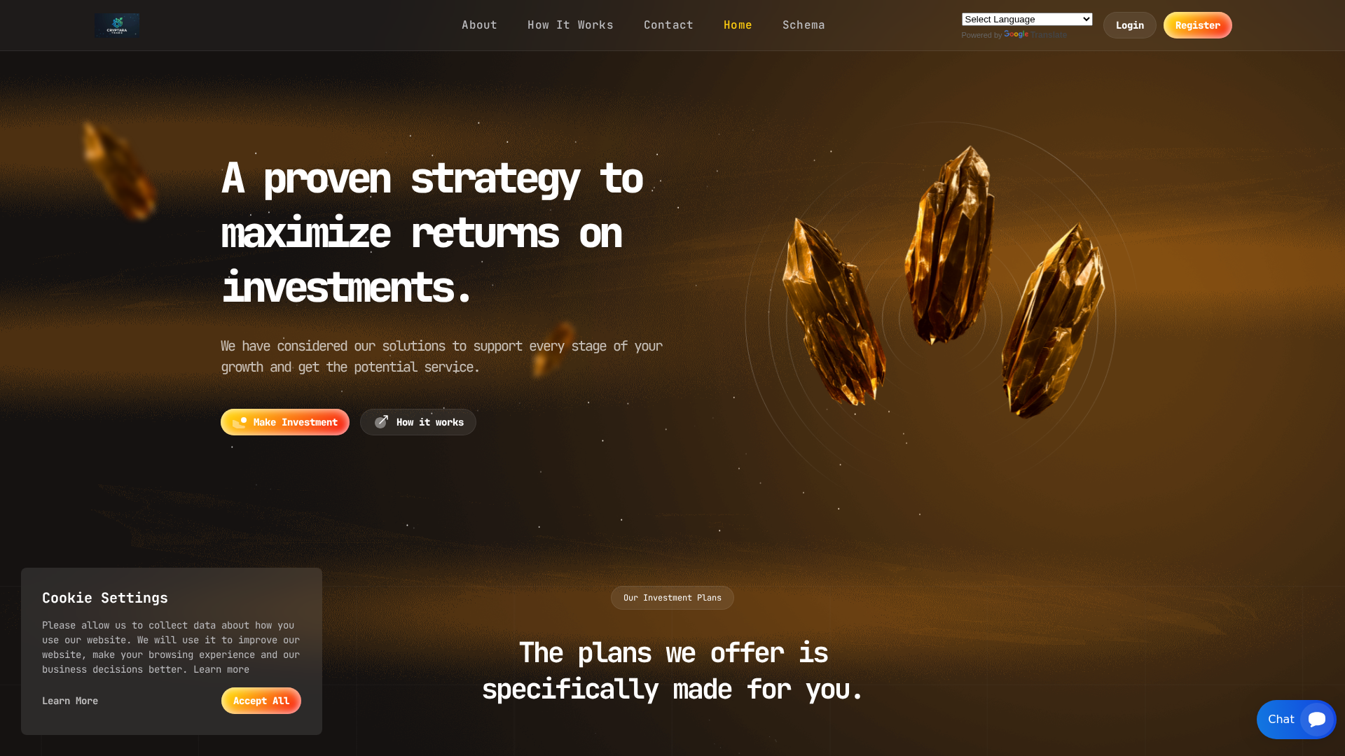 Screenshot of cryptaratrade.com