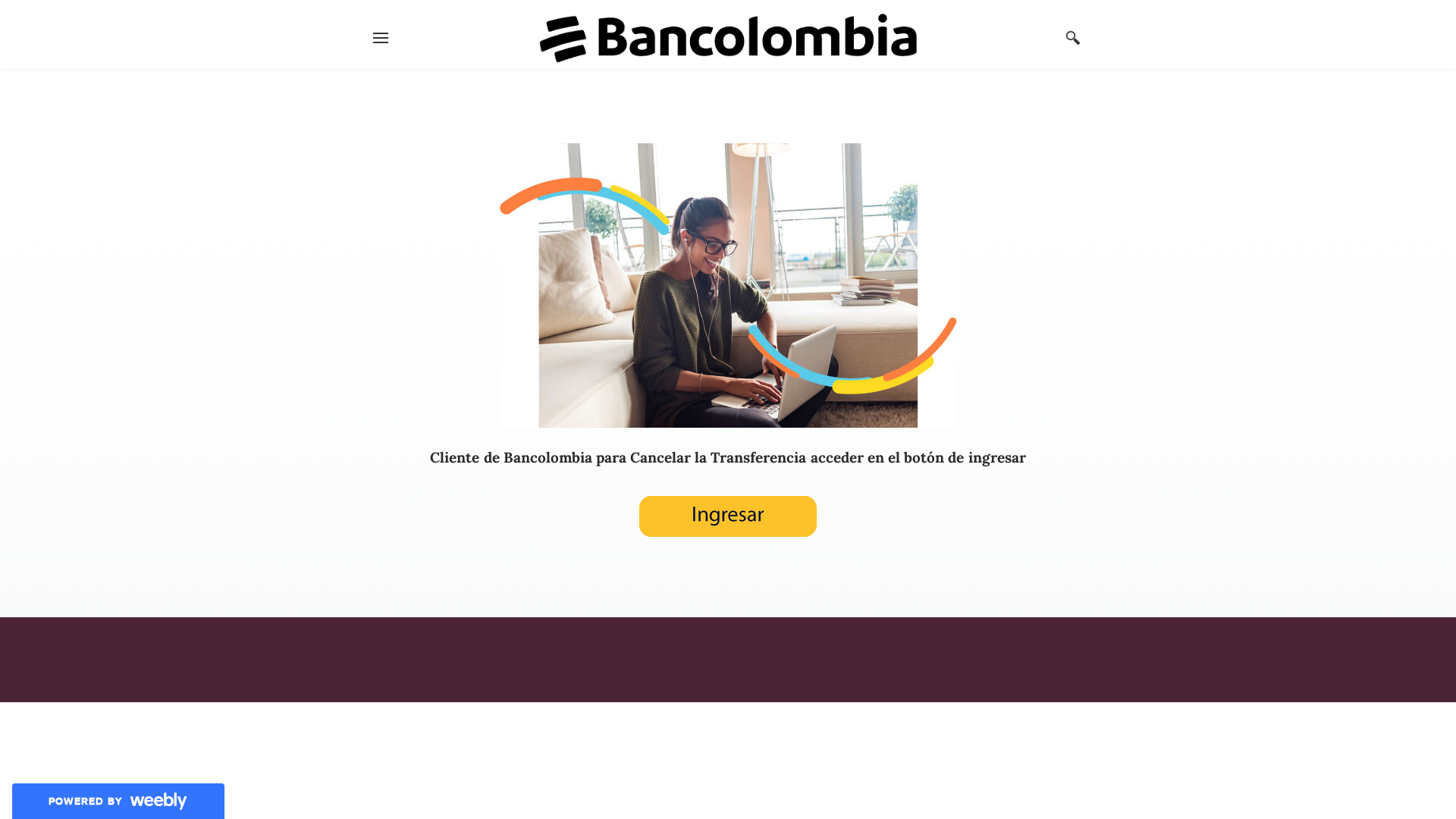Screenshot of www.seguridad-bancol.weebly.com