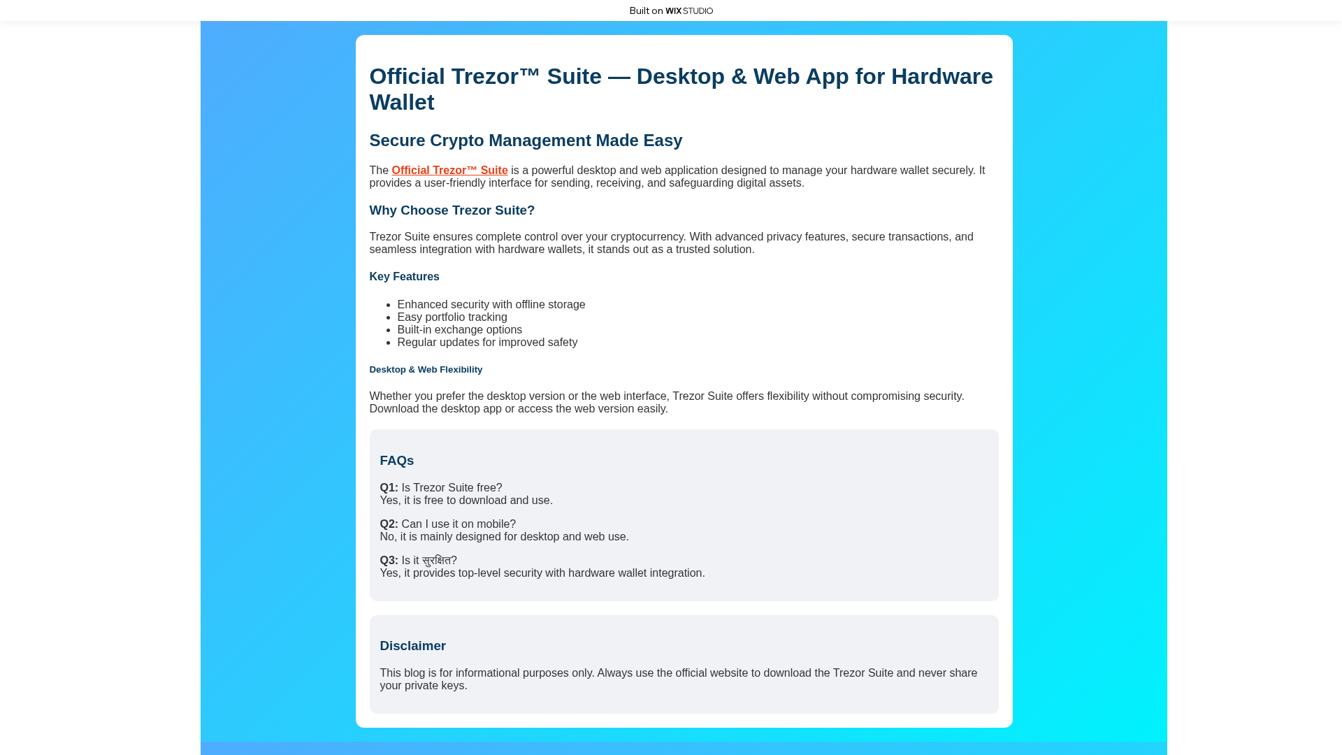 Screenshot of tr-zosuite-tre.wixstudio.com