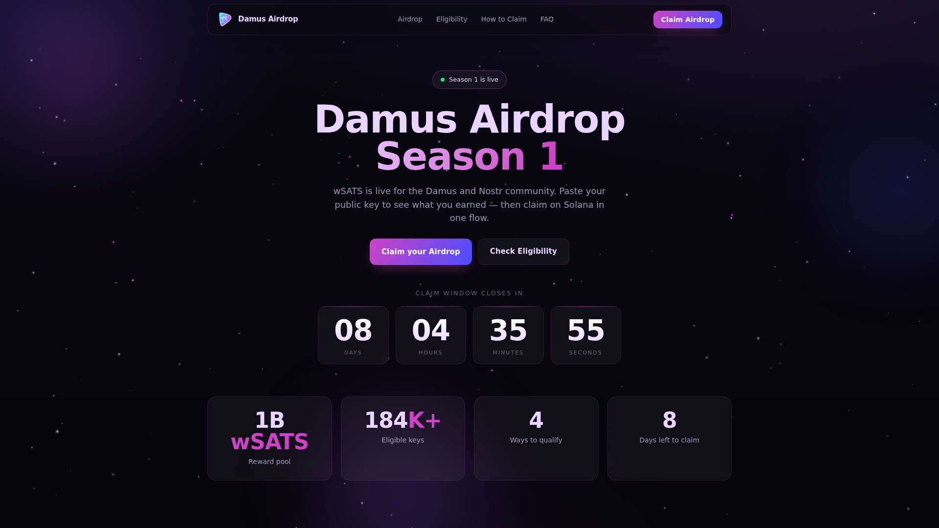 Screenshot of damus.live