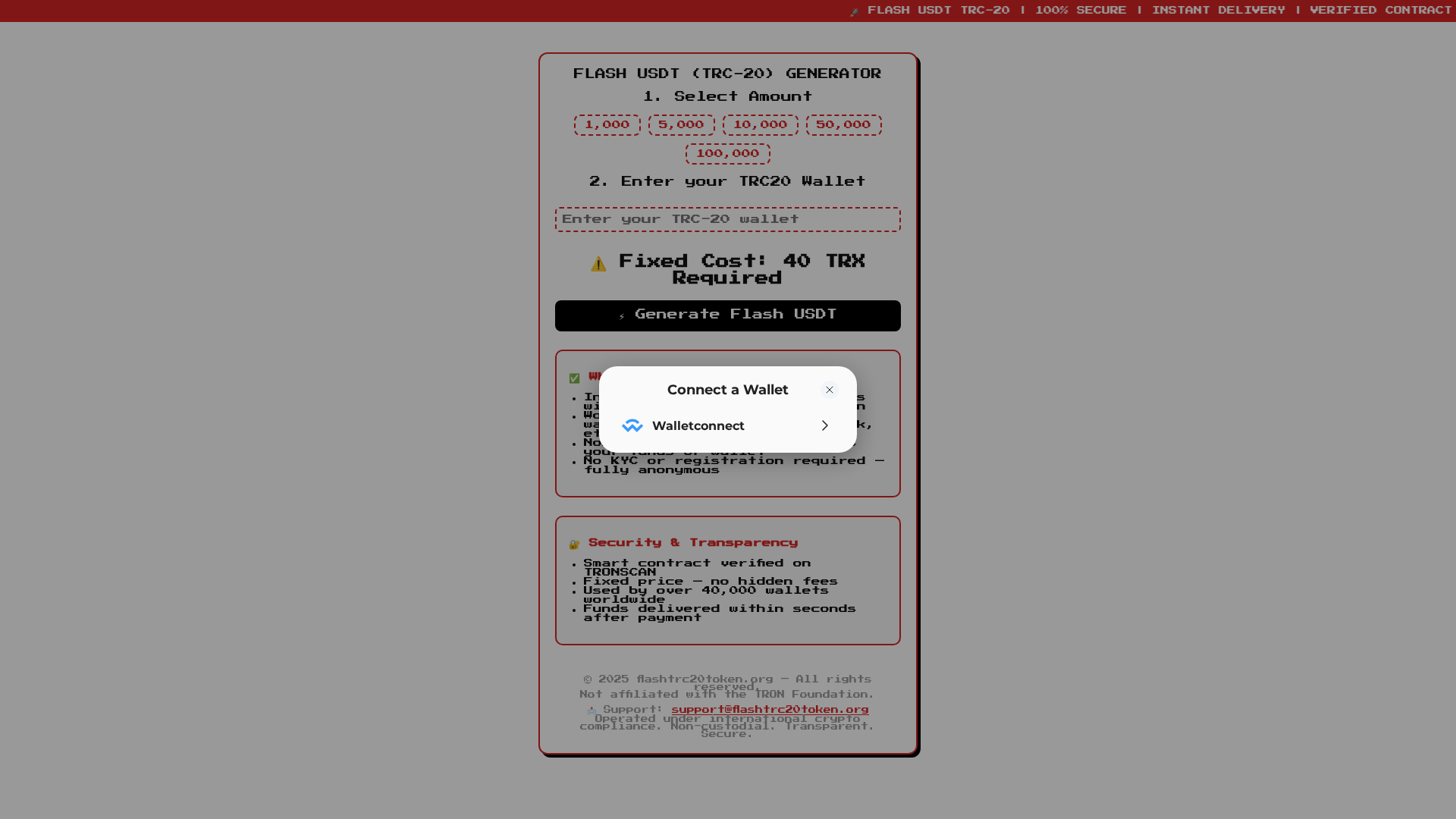 Screenshot of buyusdtflash.com