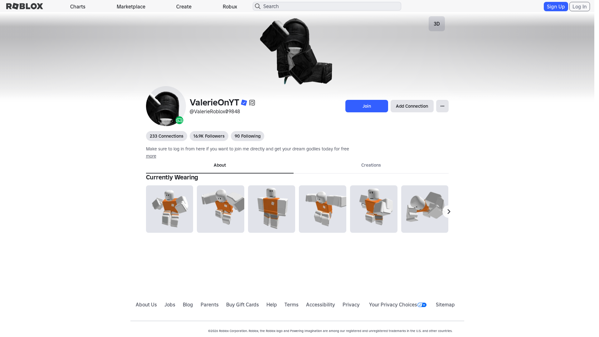 Screenshot of roblox.com.mu