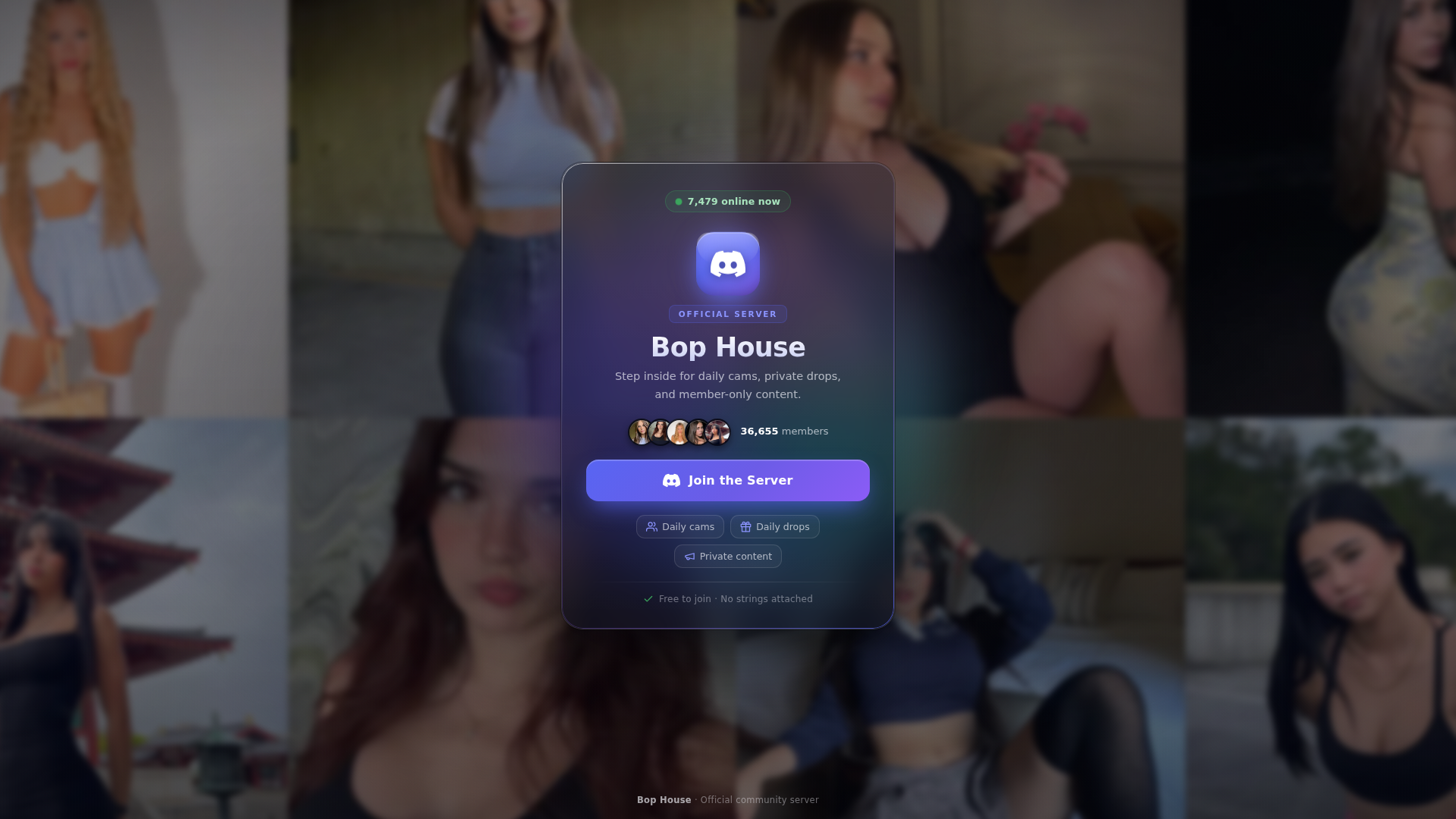 Screenshot of bop-party.com