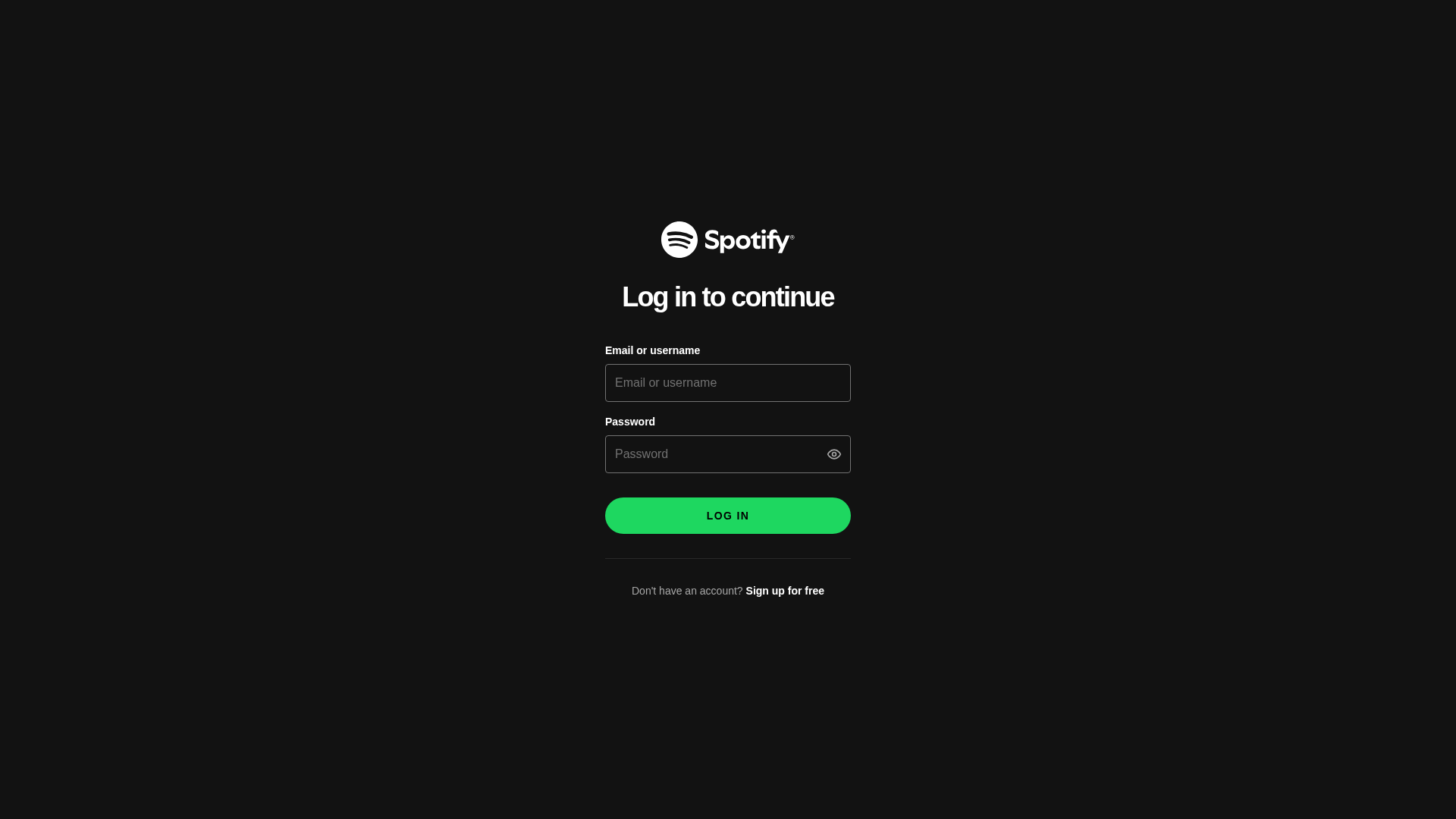 Screenshot of spotifymusic.servehalflife.com