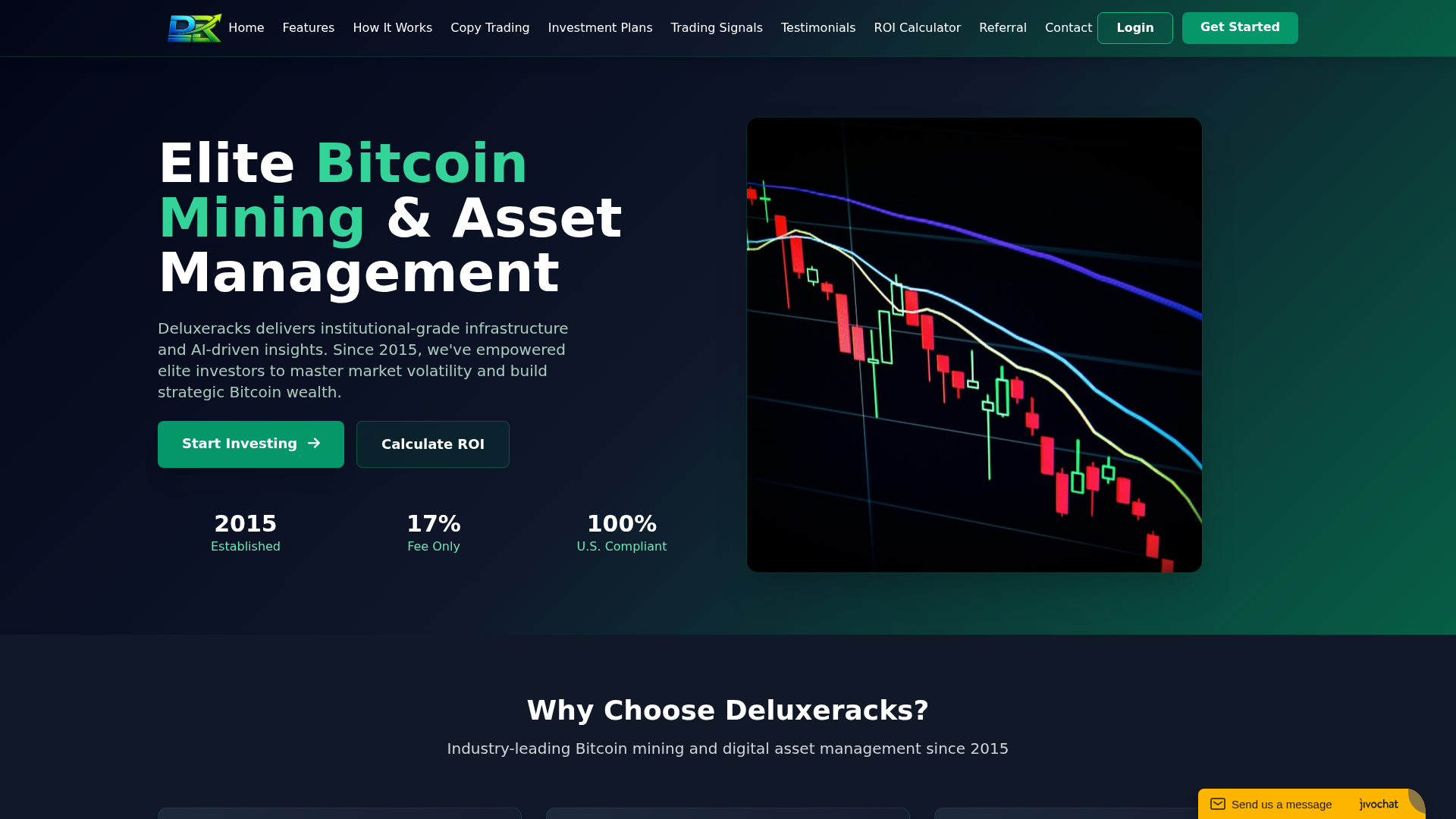 Screenshot of deluxeracks.com