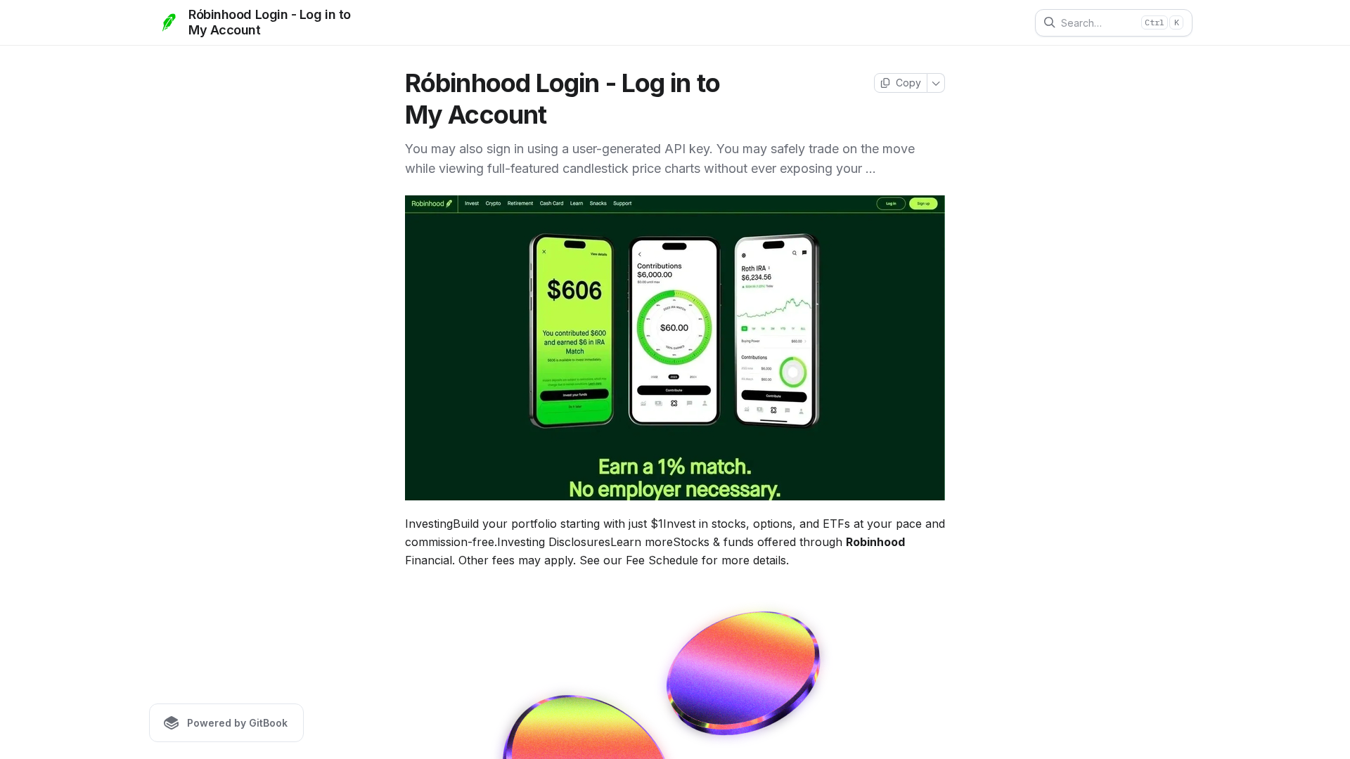 Screenshot of ilogin-robinhood.gitbook.io