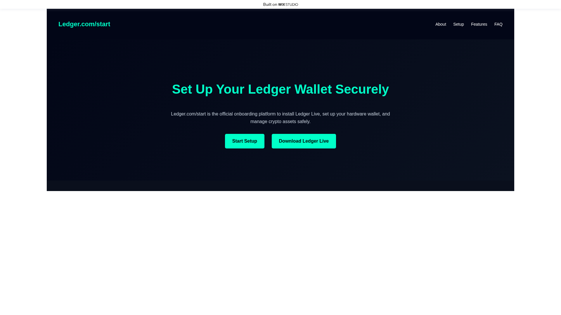 Screenshot of startsledgir.wixstudio.com