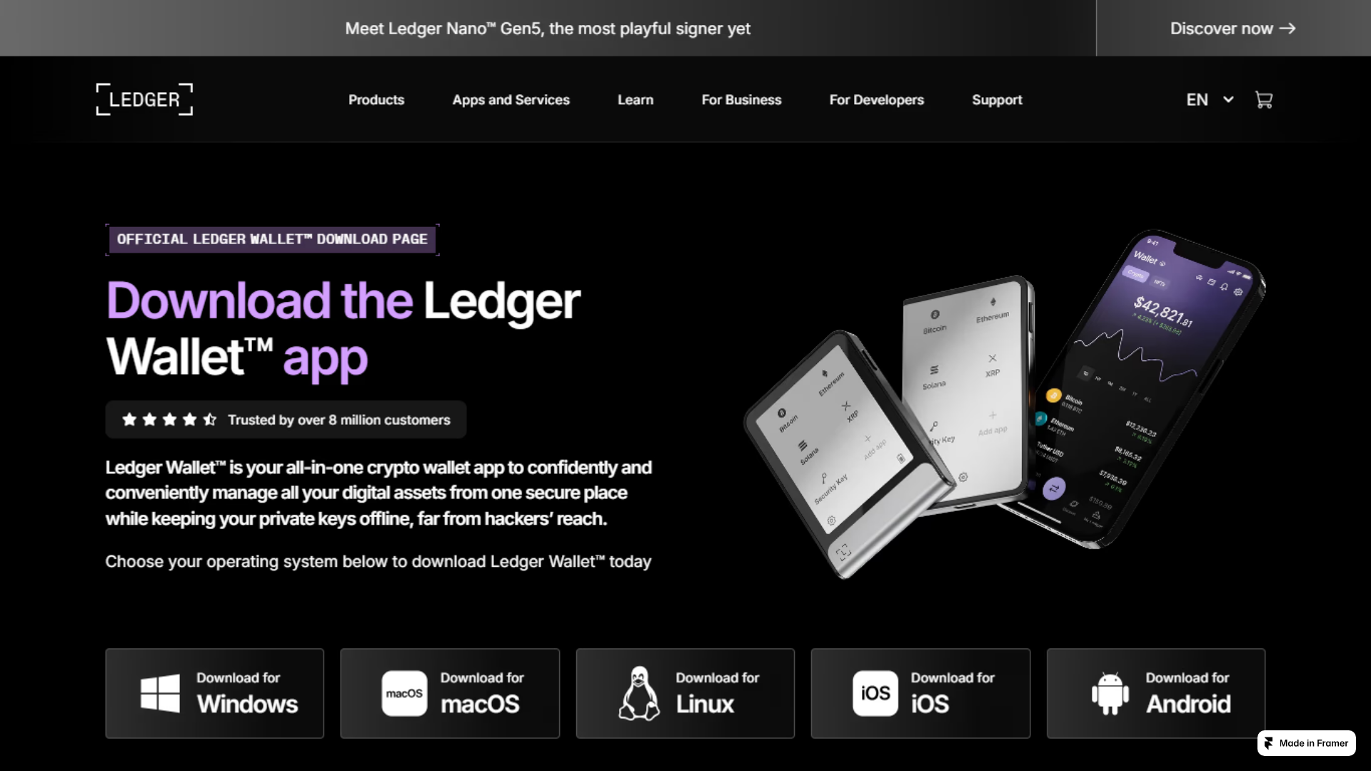 Screenshot of ledgestarted.framer.media
