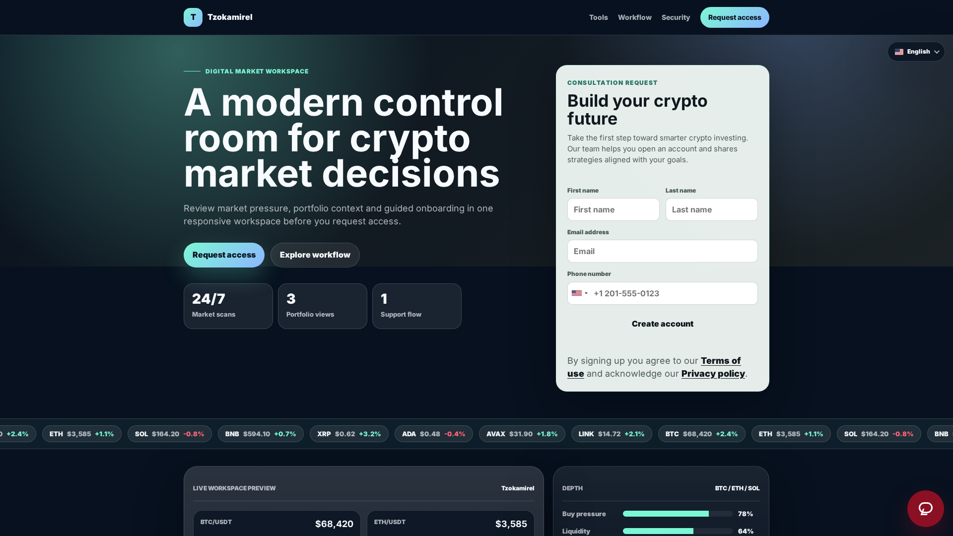 Screenshot of tzokamirel.tech