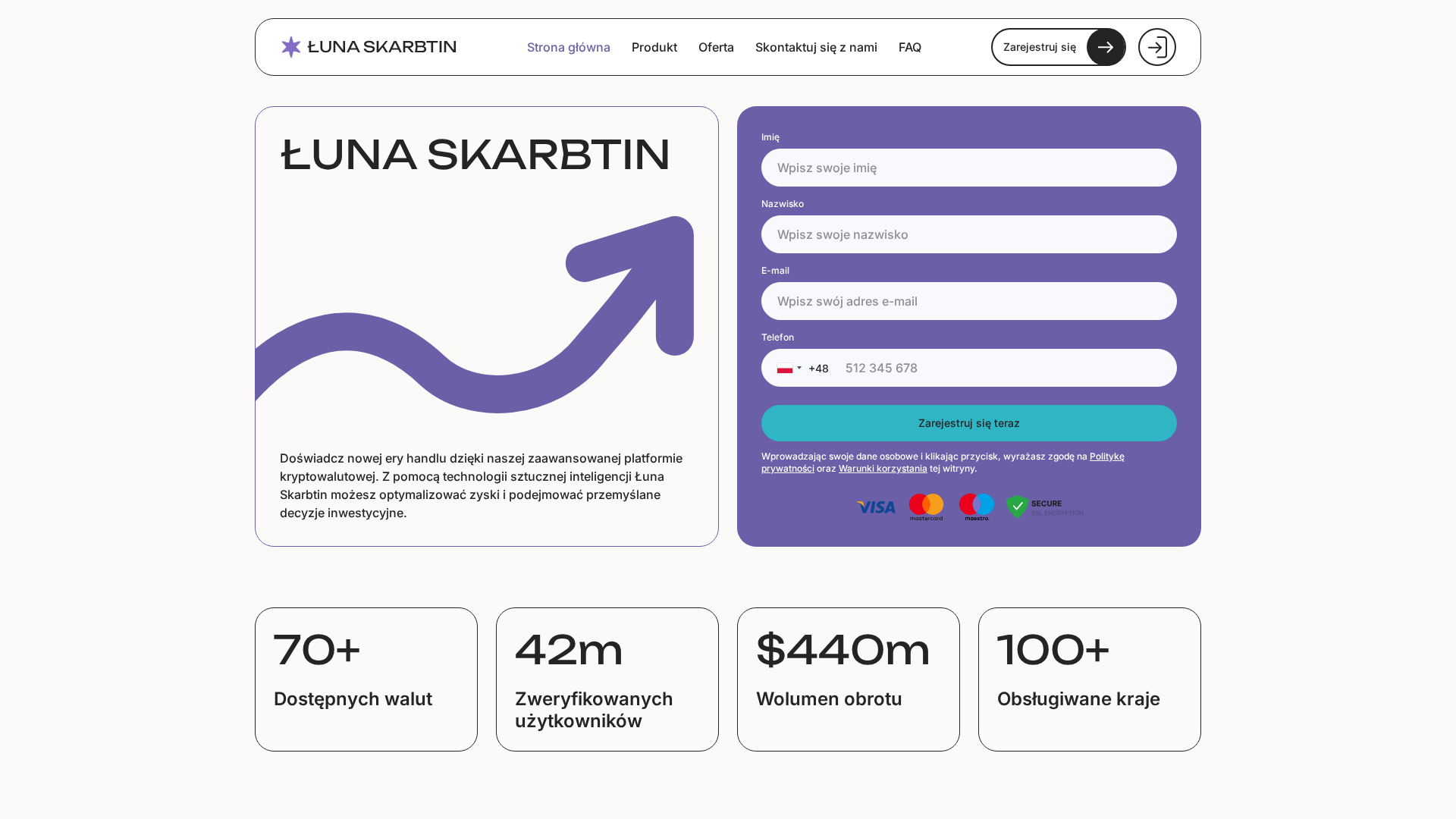 Screenshot of lunaskarbtin.com