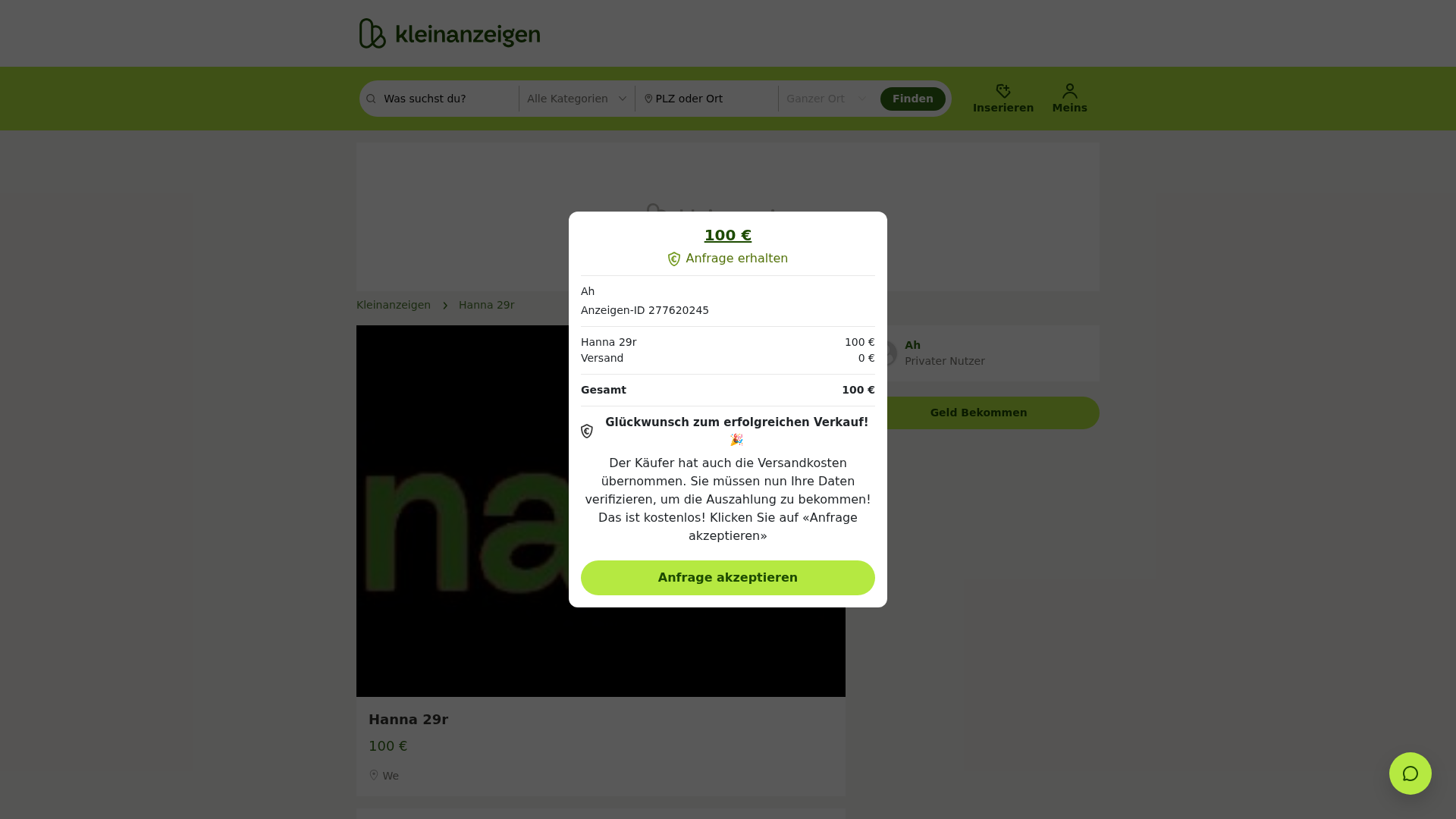 Screenshot of kleinanzeigen-deutsch.id632449.info